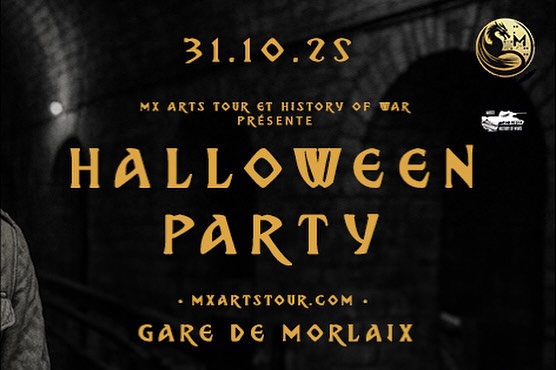 Le 31 octobre 2025, venez assister à une soirée d’expo particulière en cette nuit de Halloween au Tunnel funiculaire de Morlaix.
À partir de 19h (env. 30 min de visite)
Tarif: 5 € / adulte
Gratuit -18 ans
Contact:
✉️mxartstour@gmail.com
☎️0608338455
@mxartstour @history_of_wars29
#expo #picture #movie #art #arts #morlaix #bzh #bretagne #breizh #zombie #halloween #tunnel #ww2 #jeep #reenactment #vintage #halloweenvibes #historyofwars #mxartstour #horreur #finistere #history #tableau #dragon #peinture #streetart #graff #graffiti #artist #artcollection
