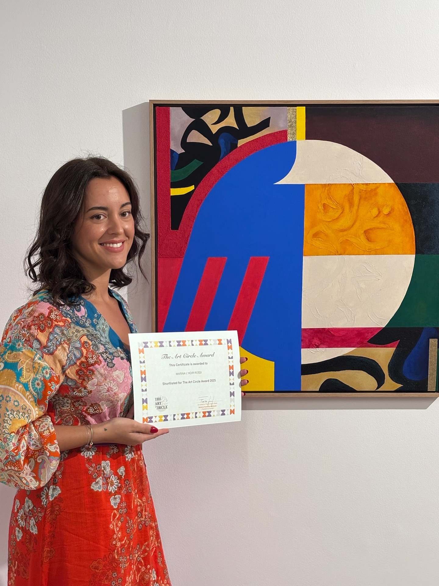 I’m very happy to share that my artwork « Nuqta » was selected among the 10 finalists of The Art Circle Award in Abu Dhabi 🌸
The Art Circle is a non-profit organization founded by @bfarahnick Barbara Farahnick-Mathonet, supporting artists and cultural dialogue across the MENASA region.
I’m deeply grateful to the board members and the jury for this recognition, and for their commitment to emerging artists and contemporary creation.
Thank you also to @theartcircle.ae for creating such an inspiring space for exchange and visibility.
📍Abu Dhabi, UAE
@numismatica_genevensis @basmahelbittar @alserkalavenue @arnaud__morand @theartistnooralsuwaidi @arthusiast @munira.alsayegh
The fabulous artist : @lilianateloart @zuleyhacelik.designs @carolenona lussyandra @romyrobis_art @nouraramahi @mappingnarratives @faezepaints @mixed_bymarwa
#TheArtCircle #AbuDhabiArt #OpenCall #ContemporaryArt #MMHC #Nuqta #ArtInUAE #WomenInArt #ArtCircleAward