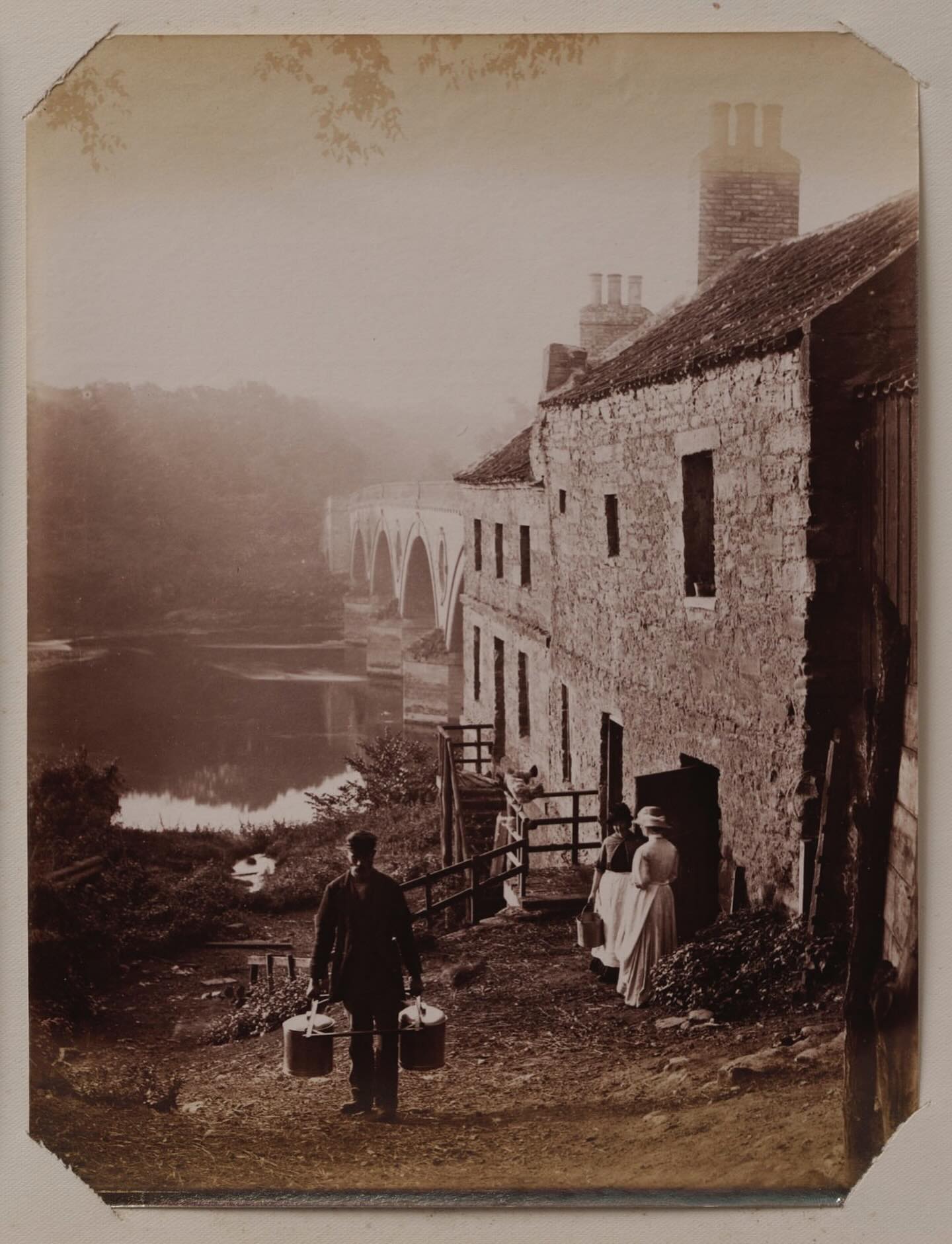 This is a suite of 14 photographs and provides one of the #joysofcollecting There is no indication of the photographer and locations. So the fun of the research #huntbegins The auction house is convinced that they were made on Wye Valley & #Welsh Borders, dated then to 1860s.
The prints are in the #Albumen process, which started to make their mark in 1855 and gained momentum by 1860, and was popular until the 1890s. The other thing that is interesting is this was the period of the great documentation in the UK and other places around Europe. To have and album of photographs of somewhere you visited or wanted to visit became popular. In a united kingdom context this meant famous churches and other buildings and places of great beauty.
This body of work is unusual, as it is very local. An educated guess is this is the work of a photographic studio that was based near where the photographs were made. The question is exactly where and who made the photos. #vintageprint #englishphotography #19thcentury #sepia #townscape #history #collectingphotography