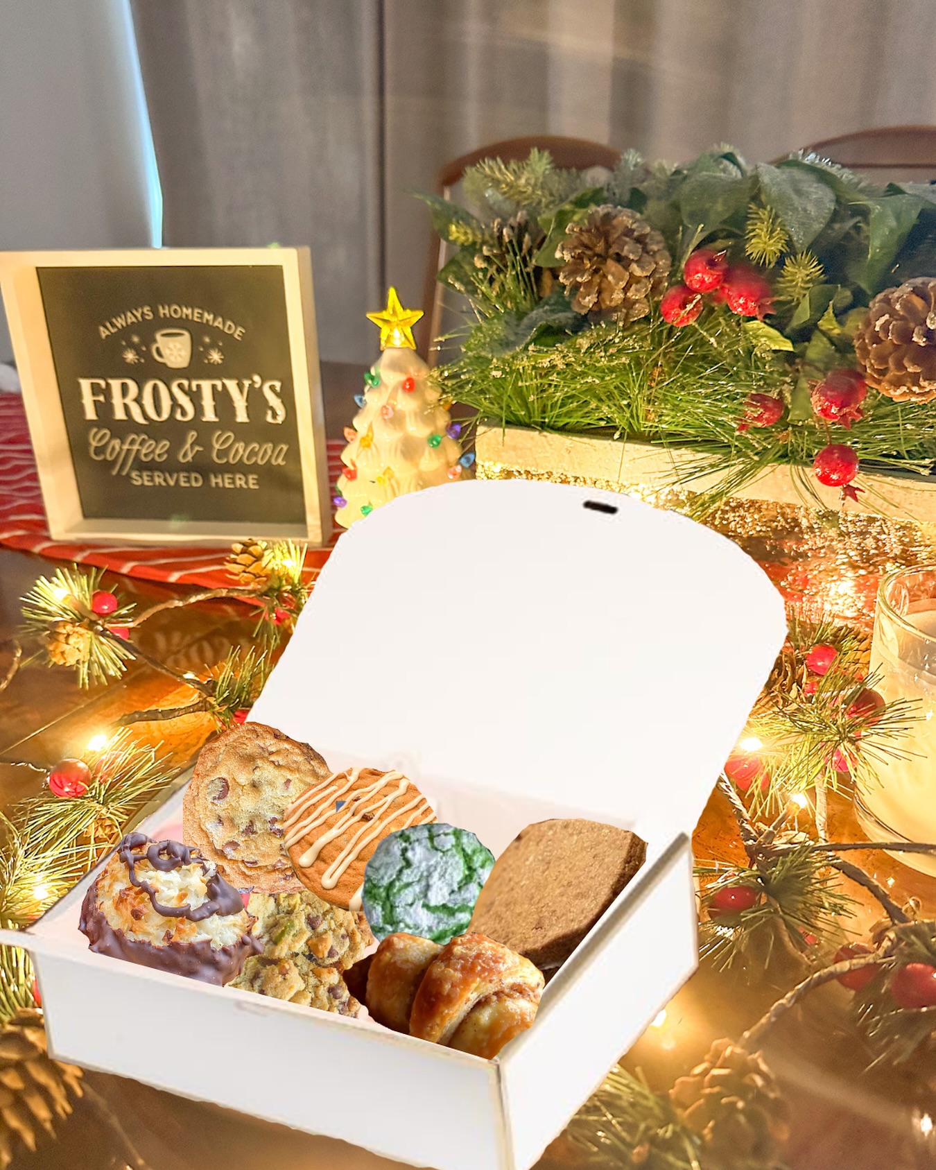 I am so excited to offer holiday cookie boxes this year! These will be PREORDER ONLY, so be sure to mark your calendars for November 28 when preorders will open! All holiday cookie boxes will include a variety of cookies, including:
- Chocolate Chip
- Chocolate, butterscotch, & pistachio
- Cranberry white chocolate
- Chocolate covered coconut macaroons
- Rugelash
- Maple shortbread sandwich
- Holiday crinkle
Boxes will be delivered in the week leading up to Christmas and you will have your choice of delivery on 12/22, 12/23, or 12/24. You’ll also have your choice of box color to match your holiday theme. I’ll be offering three different sizes: personal, shareable, and family. Personal boxes will come with one of each cookie, shareable will come with two of each, and family will come with four of each! No matter what your holidays look like, these boxes will make the perfect addition to your holiday table. Be sure to get your preorders in early, as these will only be available to order until December 5th!
•
•
•
•
•
#HomeBaker #HomeBakery #Homemade #Holidays #Baking #Christmas #Hanukkah #HolidayBaking #BakingAndPolitics #CapitolCakery #SmallBusiness #WomanOwned #WomanOwnedSmallBusiness #ShopSmall #SupportLocal #Davis #CottageBakery #VisitDavis #VisitYolo #Sacramento