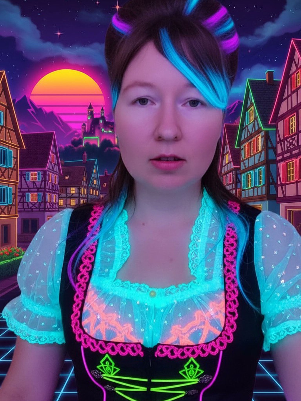 I dream of walking these streets, not just as a traveler, but as someone bringing the light of Christ to hearts across Germany. One soul at a time, under neon skies.
#SynthwaveFaith #MissionToGermany #NeonHope #RetroSonyaDream