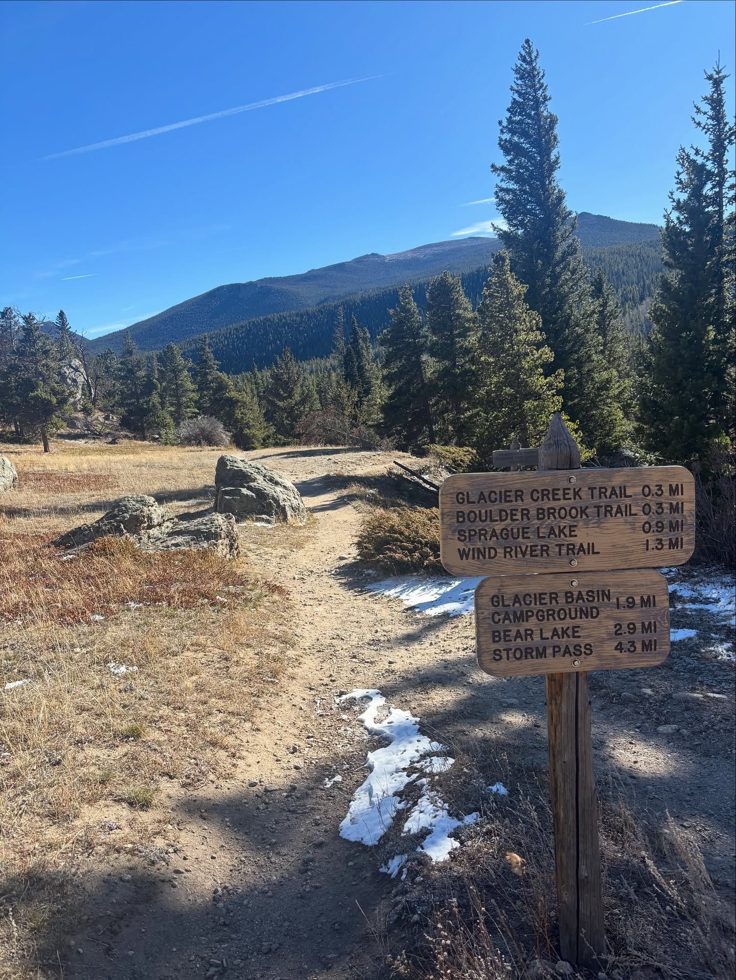Calling it a windy day wouldn’t even begin to cover it! From dawn to dusk we had 30mph winds up in Rocky Mountain National Park! Check our last photo to see the wind in action!
Time: 5:13
Distance: ~13 miles (20.92 km)
Trail: Storm Pass Trail (and some other roundabout trails)
#climbershaul #hiking #rockymountains #estespark #buddy #colorfulcolorado #colorado #winter #windy #mountain #view #fyp