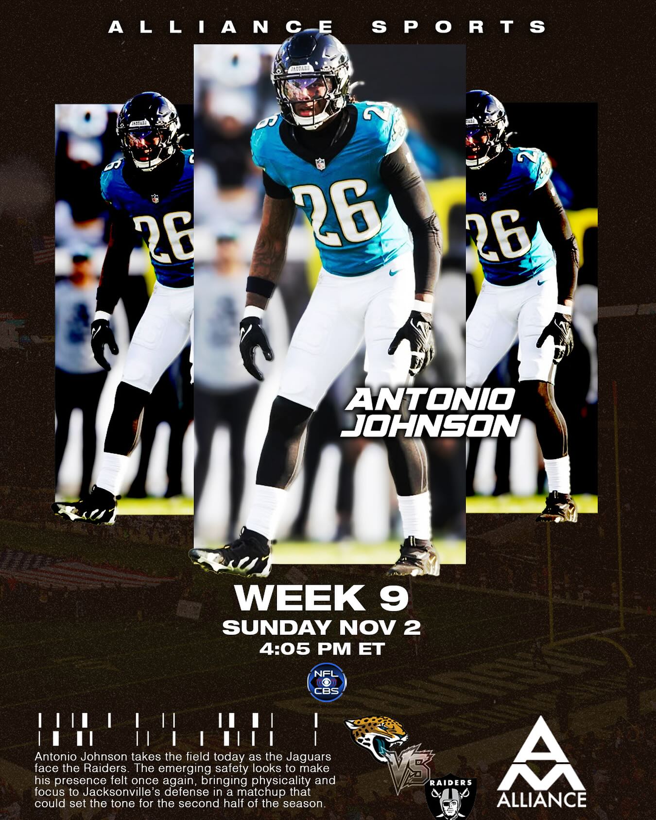 Business trip to Sin City 💼 @iamaj2x and the Jags face the Raiders in Vegas