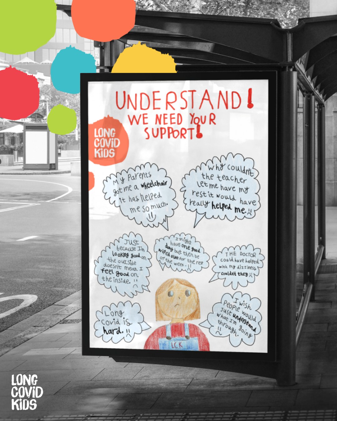💡 We’re looking for support to take our awareness work to the next level
A huge thank you to everyone who took part in the Long Covid Kids Summer Poster Competition. Our judges were truly impressed by the creativity, empathy, and powerful messaging in over 30 inspiring entries.
🏆 Winner (Ages 5–11): Clara M, Age 10
🎨 Poster Title: “Understand We Need Your Support”
🗣️ Judges’ feedback:
“The artwork is fantastic and you can really feel what Clara is trying to say — very well executed, especially for a 10-year-old!”
🖼️ View all the entries and read about the winning designs in our blog.
🔗 Announcing the Winners of the Long Covid Kids Summer Poster Design Competition!
This project highlights the creativity and resilience of children living with or affected by Long Covid — and the urgent need for continued awareness and advocacy.
To expand this work and reach more families, we’re seeking:
✅ A skilled volunteer with experience in writing funding applications, or
✅ Funding partners interested in supporting child health awareness initiatives.
If you can assist, or would like to collaborate, please get in touch — we’d love to hear from you.
#Philanthropy #FundraisingSupport #Volunteering #SocialImpact #LongCovid #LongCovidKids #PublicHealth #AwarenessCampaign #ChildrensHealth #ImpactPartnership