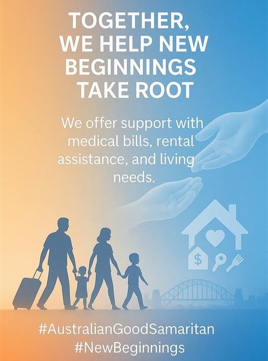 Together, We Help New Beginnings Take Root.
Starting a new life in Australia is filled with hope—but also uncertainty.
Many newcomers face overwhelming challenges, from finding stable housing to covering unexpected medical expenses.
That’s where Australian Good Samaritan (AGS) steps in—with compassion, care, and support.