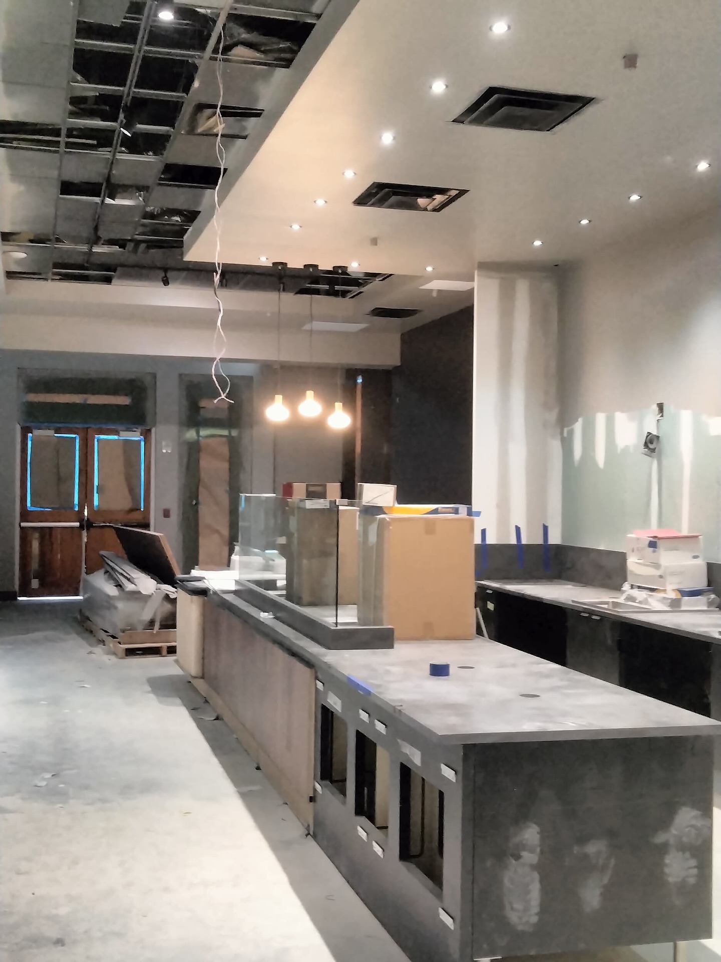 Putting the finishing touches on for the upcoming opening of @starbucks