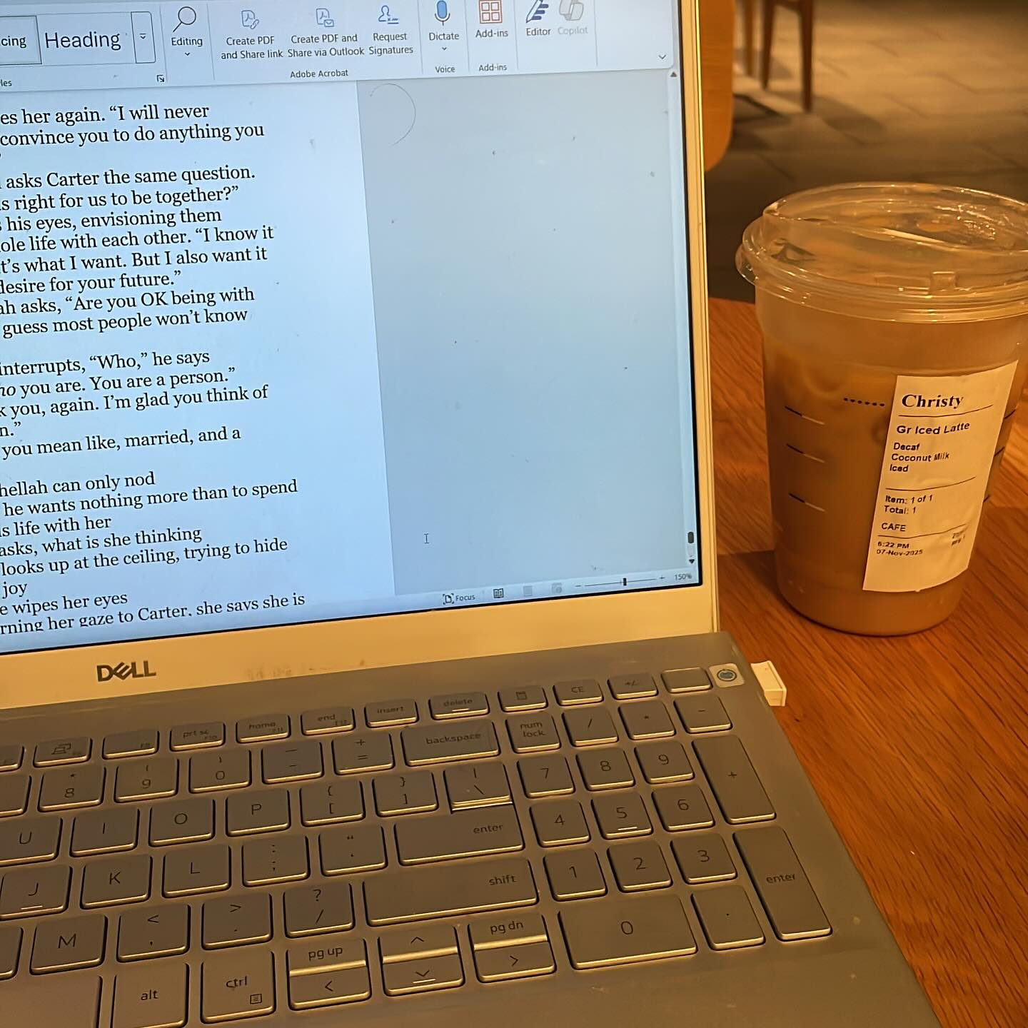 A night of writing at my fave coffee place.
Can an android fall in love with a human? What about marriage? You’ll have to wait and read it. 😉🥸😇
#bellespalsypoetryguy
#writers
#author
#writingonafridaynight
#datenightwithmyself
#authorsofinstagram