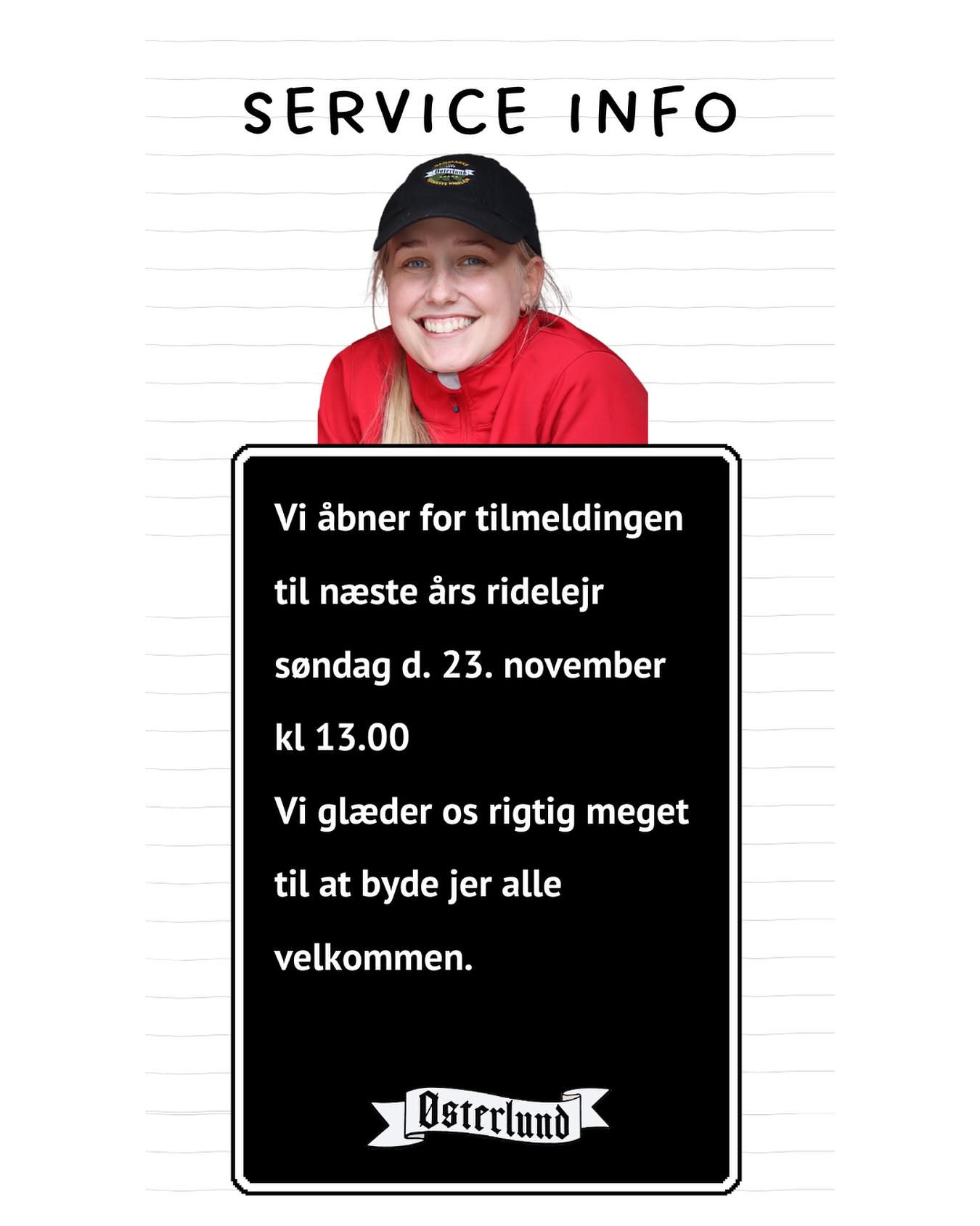 Ridelejr sommerferie 2026❤️ Vi åbner for tilmelding søndag 23. november kl 13.00⏳Vi glæder os rigtig meget til at byde velkommen til en fantastisk lejr igen til sommer🤗