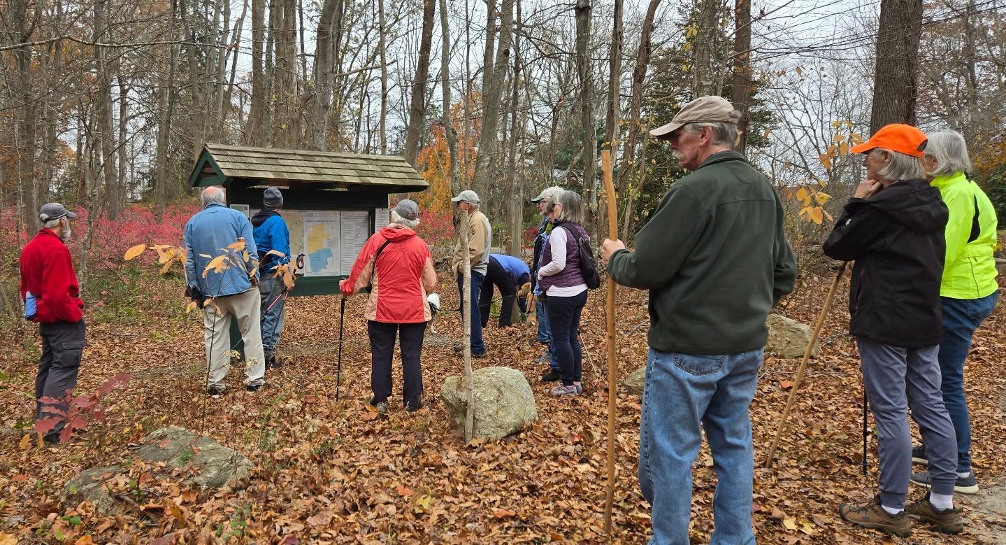 Nice turnout for our relaxed-paced hike at Hatch Lot yesterday. We had a visit from some of our favorite cyclists with @ronsbikes and the rain held off until we finished the hike. #easthaddamlandtrust #relaxed-pacedhike #hatchlotreserve #ronsbikes
