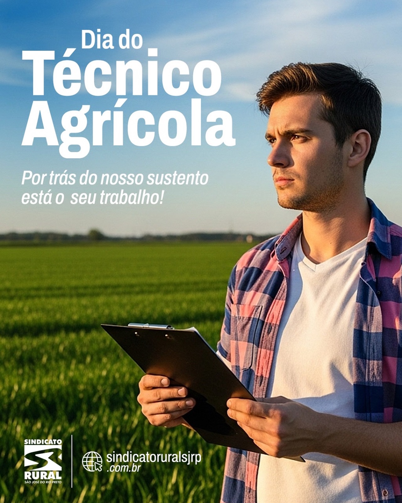Parabenizamos todos os Técnicos Agrícolas, profissionais que unem conhecimento técnico e amor pelo campo para transformar o agro em uma das maiores forças do nosso país. 🇧🇷
Esses profissionais estão presentes em cada etapa da produção, orientando o produtor rural, analisando o solo, acompanhando lavouras e rebanhos, e garantindo que o campo produza com eficiência, sustentabilidade e inovação. 🌱🐄
Hoje, celebramos o trabalho de quem faz a diferença todos os dias, ajudando a manter o agro forte, produtivo e cada vez mais moderno.
👏 Parabéns a todos os Técnicos Agrícolas!
O sucesso do campo também passa pelas suas mãos.
Telefone: (17) 3232-5115⠀
Site: www.sindicatoruralsjrp.com.br
#SindicatoRuralSJRioPreto #DiaDoTécnicoAgrícola #AgroÉForça #OrgulhoDoCampo #SãoJoséDoRioPreto