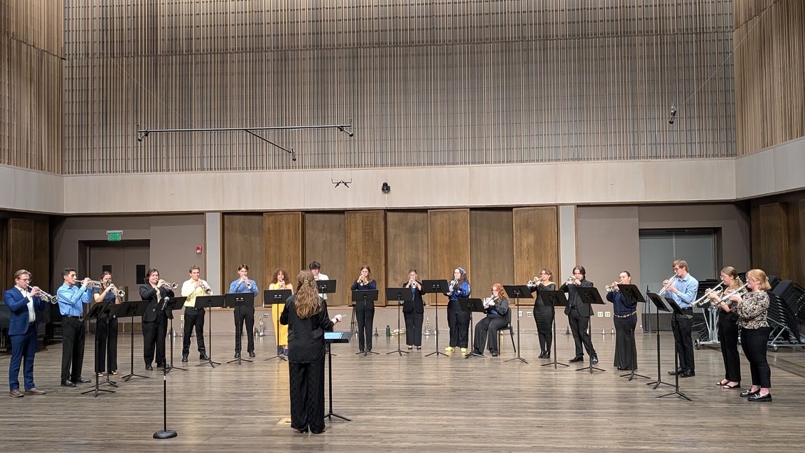I am SO proud of the UD trumpet ensemble for their performance yesterday evening! We played some fun (and tough!) music and these students really brought it. I am continuously inspired and grateful. 💙💛