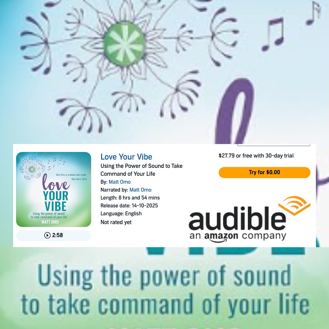 It’s finally here…
The last piece of the puzzle is in place.
Love Your Vibe is now available on Audible
For those who have already read the book, done the course, accessed the video content via our membership or resonated with the work in some other way
— thank you. Your support means the world. If you’ve felt this book shift something in you, I’d be so grateful if you could leave a review on Audible.
Your feedback helps this sound wisdom within this book each more people. It creates ripples of vibration that carry this work far beyond the recording itself.
If you’ve been waiting for this moment — dive in!
Let it guide you. Let it resonate with you.
And if it’s touched you, leave a review and help others find their own connection.
Thank you for being part of this journey. 💫
#LoveYourVibe #AudibleAudiobook #SoundHealing #SpiritualHealing #VibrationMatters #LiveInFlow #HealingJourney #EnergyHealing #Gratitude #AudiobookRelease