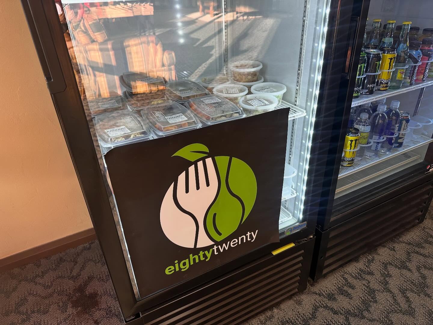 We’re stocked up with fresh meal preps from eighty twenty! 🥗 Grab your healthy and delicious meals right from our fridge—perfect for fueling your workouts or a quick bite on the go!