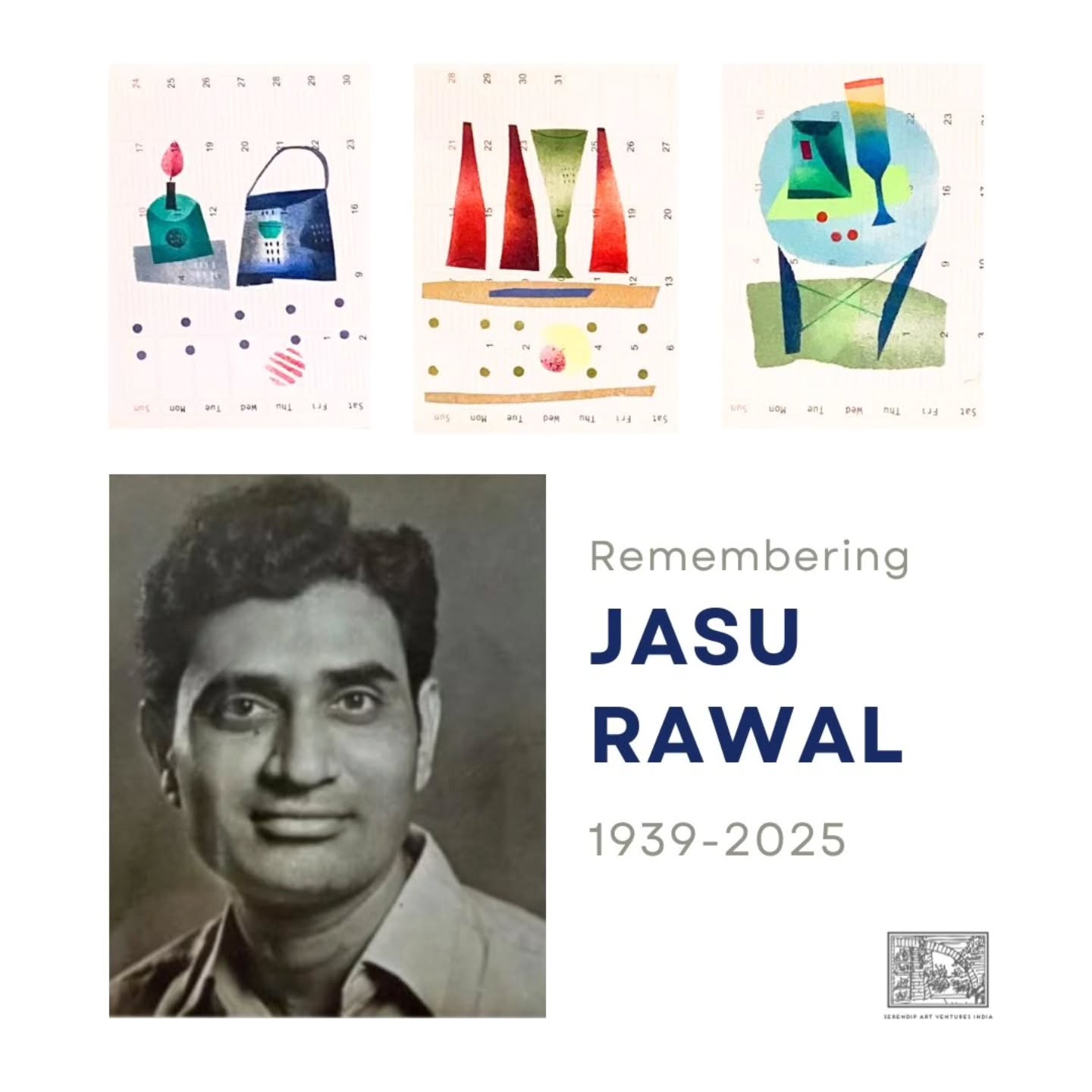 The passing away of dear friend & master artist JASU RAWAL (b. 1939) has left us all with heavy hearts. I have adored and collected his works since the early nineties - Paul Klee-inspired modern landscapes in vivid colours, with still-life images floating around at will, child-like, always small format!
A great human being, simple , humble , kind & generous - few like him have walked this earth... A familiar presence at the @artpark_bengaluru , his enthusiasm was infectious. His contribution to the Indian contemporary art scene will not be forgotten...
Sharing a few memories with and of him and his artworks...
1,2,3 - On a visit to Jasu's home with @akberregis, where we recorded a short series of conversations on his works and process (28 Dec '23)
4 - A small work he had made for me
5 - Jasu bhai's works which have adorned walls in our home since the 90's!
6 - Some of his more recent works, featuring brighter colours and collage elements
#jasurawal #contemporaryindianart #bangaloreartists #indianart #indianartist #artparkbengaluru