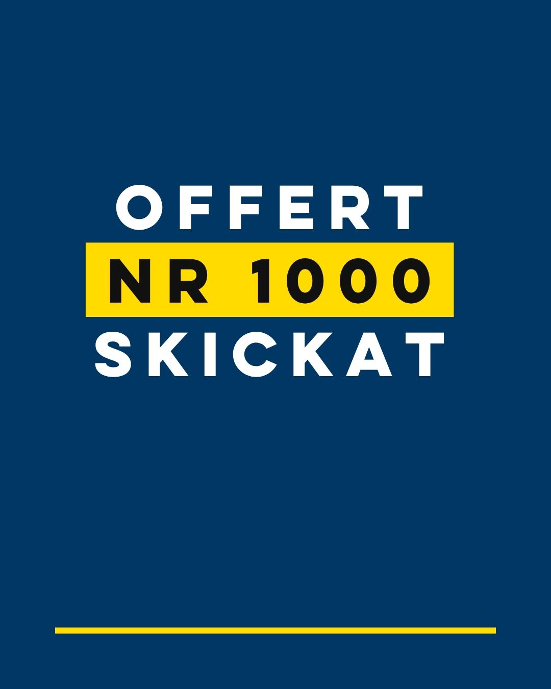 Offert nummer 1000 skickad!
Ett fint delmål och ett tack till alla kunder som ger oss förtroendet att lösa sina lyft.
#KundanpassadeLyftok #SäkraArbetsplatser "Arbetsmiljöfokus #Lyftlösningar #SpecialanpassadeLyft