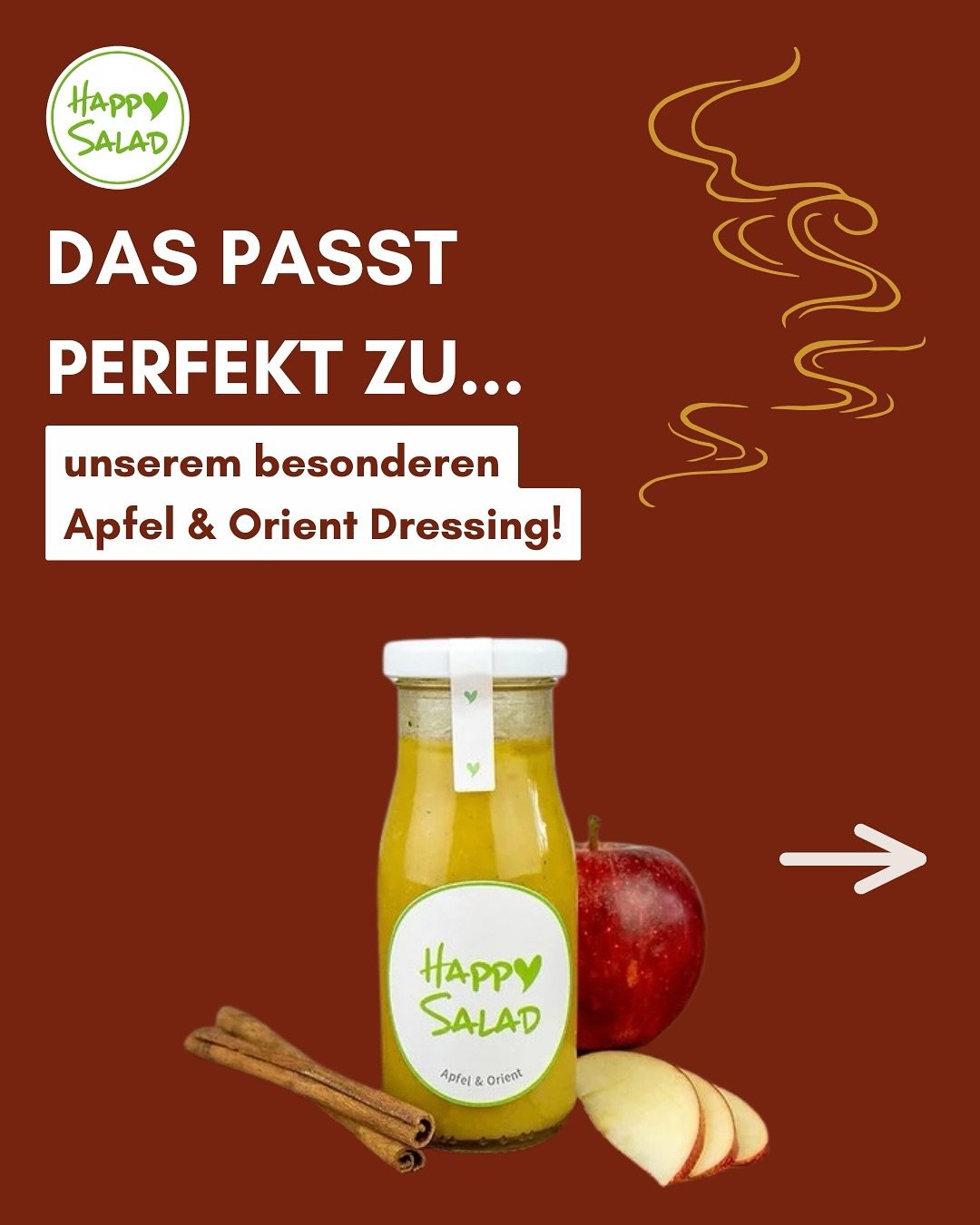 Das passt perfekt zu unserem besonderen Apfel & Orient Dressing! 🍎
❤️ 150 g Couscous
❤️ 1 Apfel (in feine Würfel geschnitten)
❤️ ½ Gurke (Scheiben oder gewürfelt)
❤️ 1 kleine rote Paprika (gewürfelt)
❤️ 2 Frühlingszwiebeln (in Ringe geschnitten)
❤️ 1 Handvoll Granatapfelkerne
❤️ 1 Handvoll frische Minze (gehackt)
❤️ 1 Handvoll Petersilie (gehackt)
❤️ 1 Handvoll geröstete Mandelblättchen oder Pistazien
❤️ Happy Salad Apfel & Orient Dressing
👉 Zubereitung:
-Couscous nach Packungsanweisung mit heißem Wasser übergießen, quellen lassen und anschließend mit einer Gabel auflockern.
-Das Gemüse, die Kräuter und den Apfel untermischen.
-Mit Granatapfelkernen und Mandeln toppen.
-Großzügig mit dem Apfel & Orient Dressing beträufeln und kurz durchziehen lassen.
Das Ergebnis: Fruchtig, würzig & harmonisch exotisch.
Schau für weitere leckere Rezeptideen gerne auf unserem Blog vorbei.
BE HAPPY & STAY HEALTHY 💚
#happysalad #stayhealthy #Salatrezept #salad #Rezept