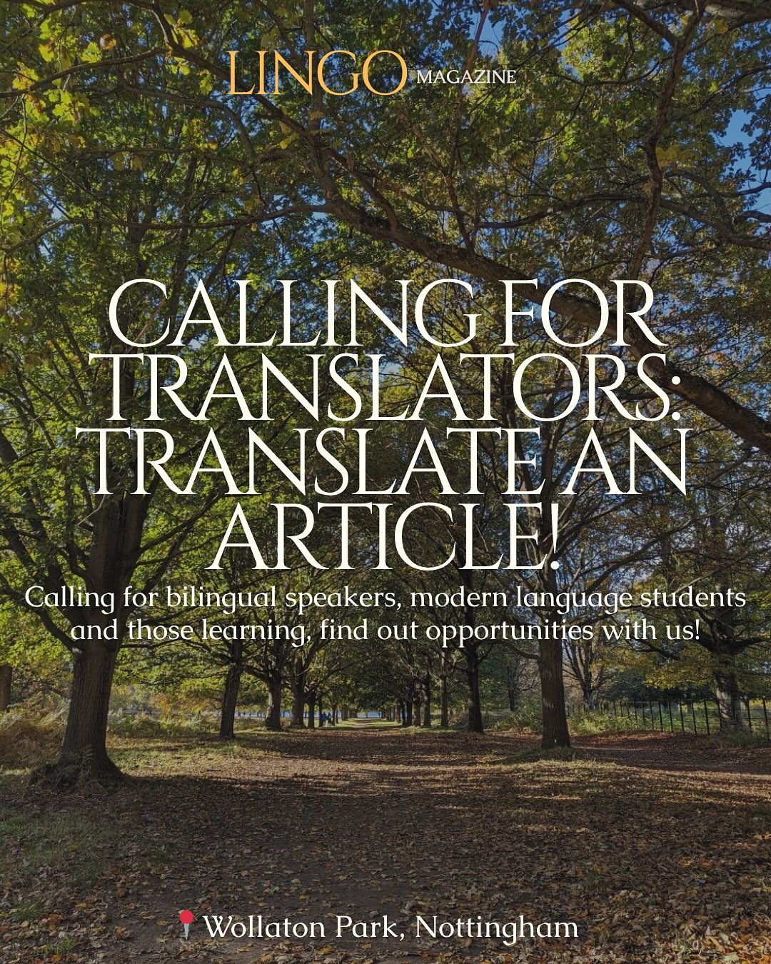 🧡 CALLING FOR TRANSLATORS 🧡
After the recent events at the University of Nottingham, we are calling for all for speak a language other than English to help us with our new project! If this interests you, please message us for more details and keep an eye out on further posts!