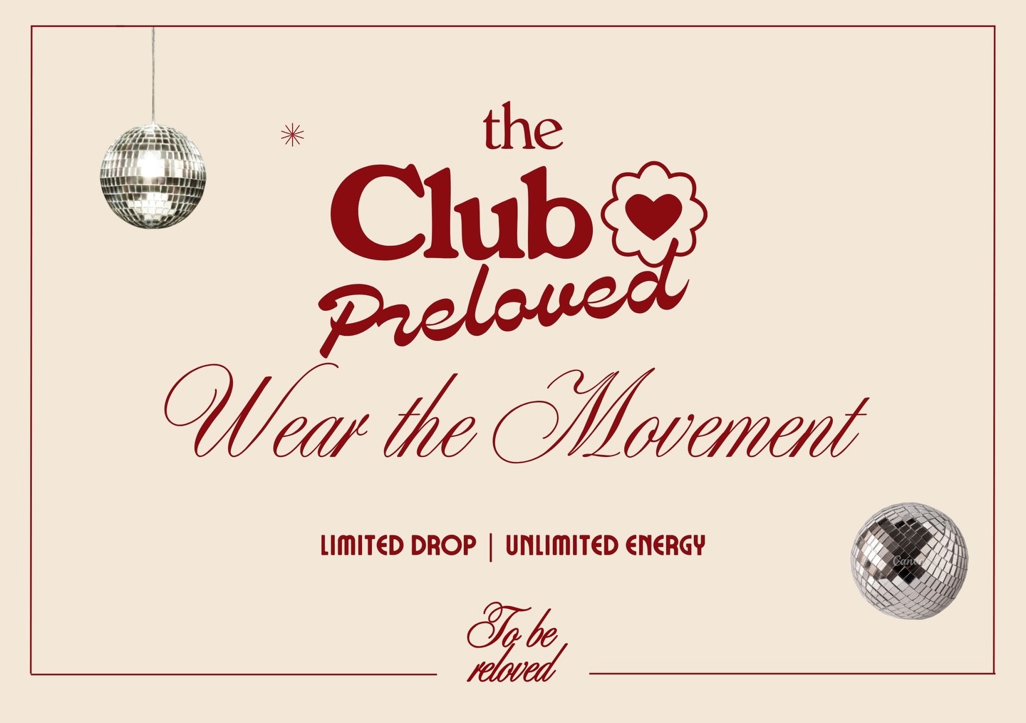🪩 SOMETHING IS COMING 🪩
Launching exclusively at our Club Preloved Christmas event on the 7th December in @hotelindigoexeter - more will be revealed soon!
WEAR THE MOVEMENT….. eeeek!!!
@noelle.ltd ♥️
Preloved & proud