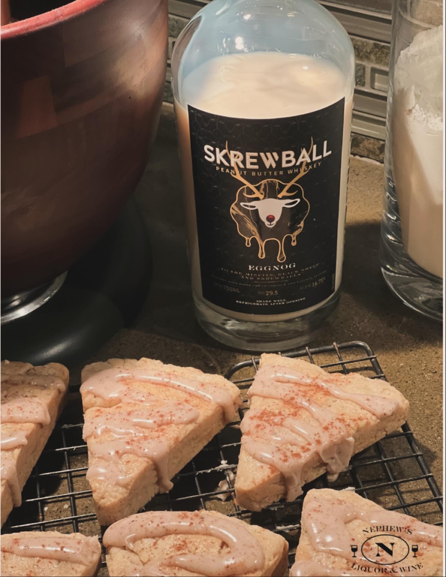 ❄️ Brrrr! Looking for a delicious way to warm up?
These eggnog scones made with Skrewball Eggnog are a delectable treat. 😋
See the recipe on our Pinterest board. Link in bio. @skrewballwhiskey #skrewball#skrewballeggnog#eggnog #upstateny#champlainny#mooersny#rousespointny#vermont#lakechamplain#adirondacks#canada#quebec#ontario#montreal