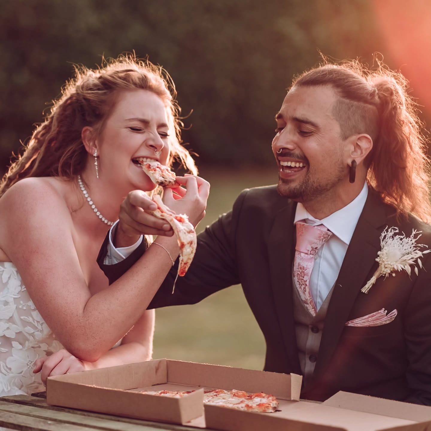 Is Pizza Friday a thing? 🍕
--
The one where Vicky married Elliot
(again) ⚡️
.
.
.
.
.
MAU // @jofrankhambridal
Dress // @astrabridal.wellington
Marquee // @timemarquees
Pizza // @streetfoodandmorecatering
Bar / Bennett's Bar
