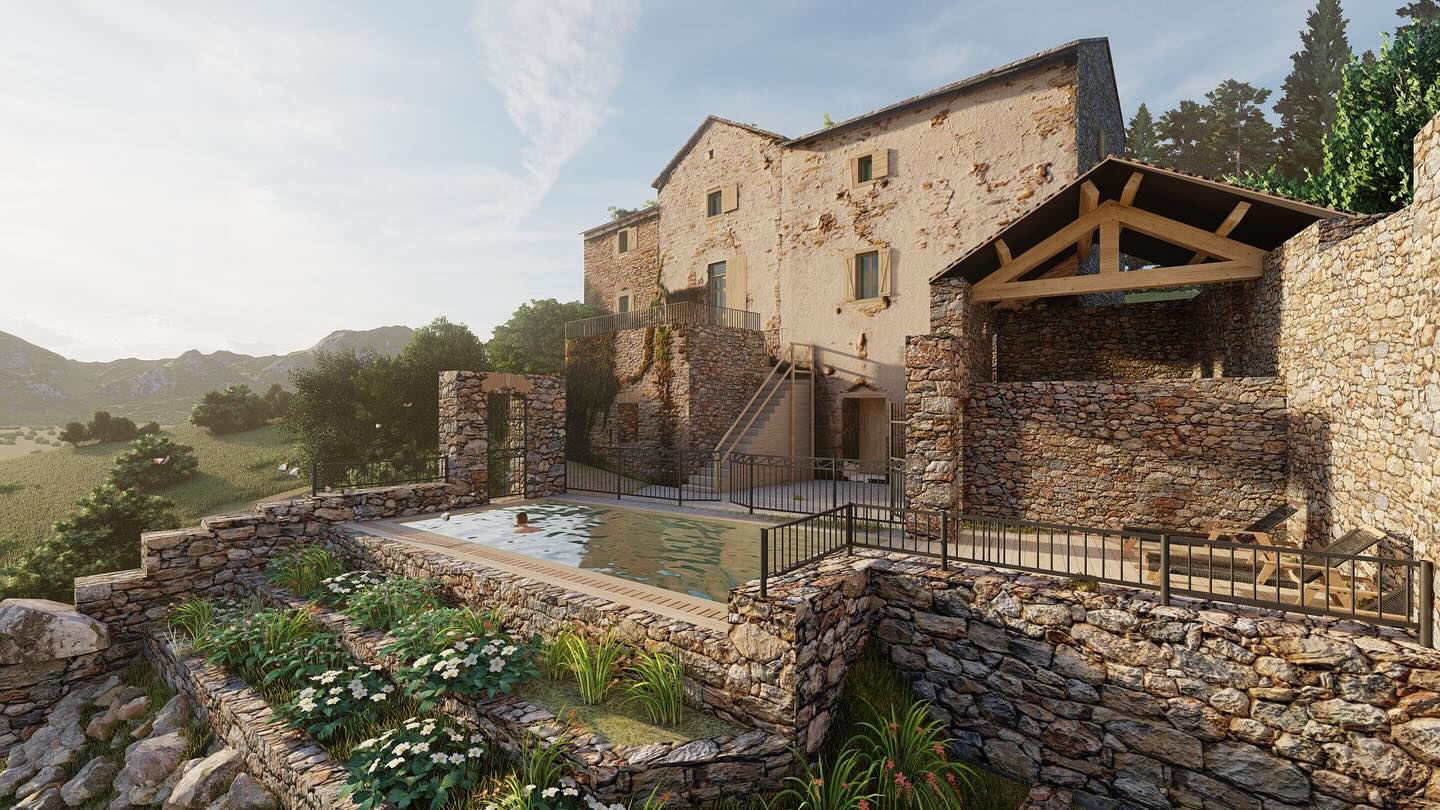 🏛️ Réhabilitation d’un site en pierres sèches – Cévennes
Aménagement d’une piscine et d’un pool house au cœur des ruines, sur un terrain orienté plein sud. 🏊🏼♂️
Le projet s’ancre dans le paysage cévenol en reconstituant les restanques d’origine, essentielles à la stabilité des terrasses successives.
Un lieu pensé comme une continuité du paysage. 🌳
#architecture #paysage #pierressèches #cévennes #réhabilitation #piscinedesign #poolhouse #architecturepaysagère #restanques #patrimoine #designcontemporain #outdoorarchitecture
