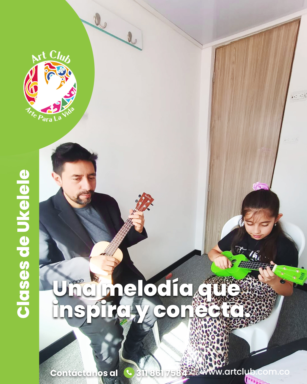 El ukelele transforma cada sonido en energía, creatividad y expresión. 🌈✨
En Art Club, esta experiencia musical impulsa la coordinación, la sensibilidad artística y la confianza escénica de cada estudiante.
Porque aprender ukelele es mucho más que tocar: es conectar con la música desde la alegría. 💜🎵
Contáctanos y reserva el cupo de tu hijo 3118617584 y visita nuestra página web haciendo clic en el enlace de la bio.