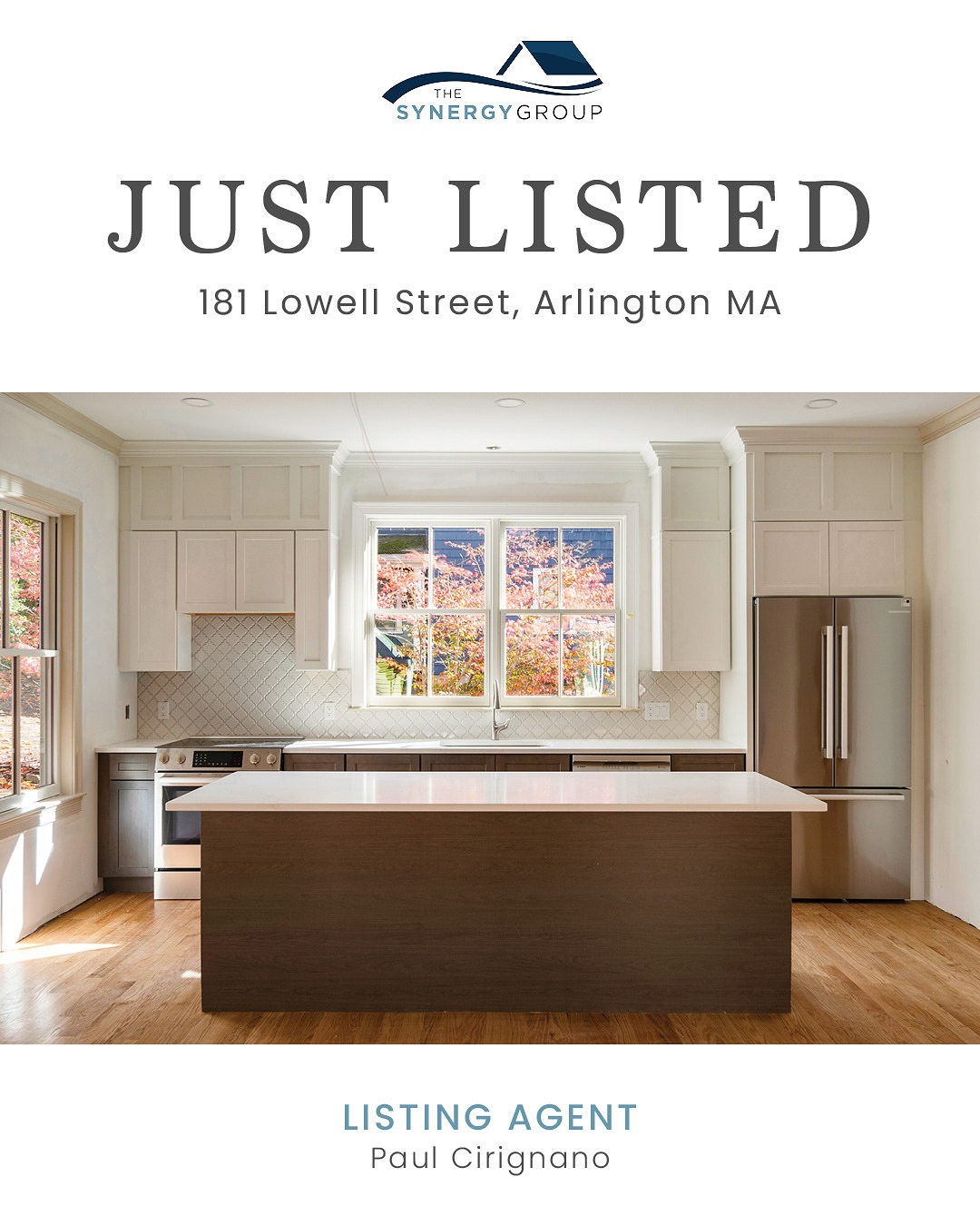 ✨JUST LISTED✨
🏠 181 Lowell Street, Arlington, MA
4-5 BEDS • 3 BATHS • 3,655 SQFT • $2,339,000
• Historically reproduced new construction masterpiece blends a timeless design with modern comfort and efficiency
• The main level showcases an open concept family room with electric fireplace and a gourmet kitchen with center island, leading to a formal dining room
• Optional first floor bedroom or study with an attached full bath provides added convenience along with formal living room with fireplace and dedicated home office
• Luxurious primary suite with large walk-in-closet and upscale bathroom with double vanity and soaking tub
• Attached 2 car garage with direct entry to mudroom and finished recreation room
• Located across from the Arlington Reservoir/Beach and endless local amenities
🚧 Built by Seaver Properties
OPEN HOUSE
Sunday, November 9, 12-2 PM
LISTING AGENT
👤 Paul Cirignano
📞 781.570.9007
✉️ Paul@TheSynergyREgroup.com
Link in bio for more info!
.
.
.
.
#newconstruction #singlefamily #homesforsale #arlington #arlingtonrealestate #luxuryhome #forsale