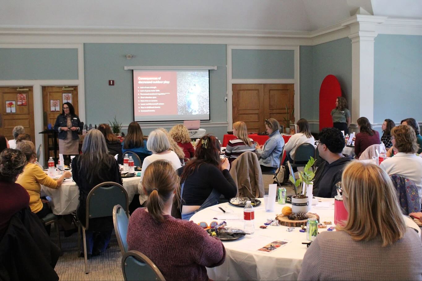 Yesterday we were thrilled to host close to ✨60 early childhood educators✨ at our Lunch and Learn series. As part of our commitment to helping all schools offer high-quality programs, we began this initiative last year to support educators with meaningful professional development opportunities.
Our presentation, 🌳The Great Outdoors: Supporting Learning, Health and Joy in Preschoolers,🌳 highlighted the powerful role outdoor experiences play in young children’s development. Mrs. Zambito and Mrs. McGowan helped participants explore the many benefits of outdoor play - from boosting physical health to strengthening learning and emotional well-being - and learn practical strategies for increasing meaningful outdoor time each day.
We’re grateful to everyone who joined us and inspired by the collective dedication to giving children joyful, enriching preschool experiences. #lunchandlearn #earlychildhoodeducation