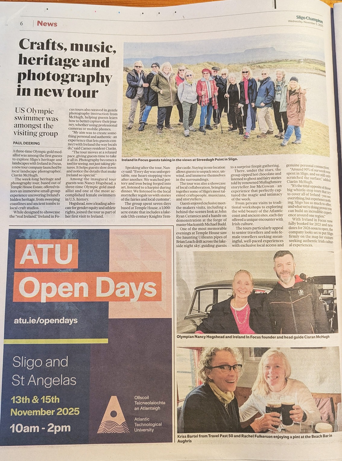 Lovely to see our latest Ireland In Focus tour featured in the @thesligochampion Thanks for the coverage! 🙏
@discoverireland.ie