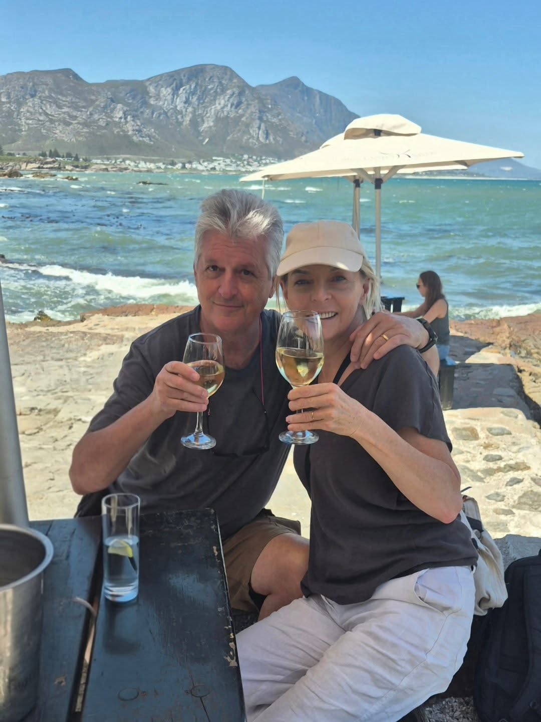 I just can't get enough! 26 years together and celebrating our 18th wedding anniversary at Bientang's Cave in Hermanus. Love you babe!