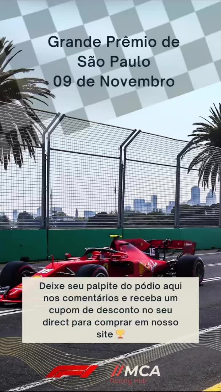 Conta pra gente aqui nos comentários qual o seu palpite do pódio do Grande Prêmio de São Paulo e ganhe um cupom de desconto no seu direct!!! 👇🏻🏁📲
#F1 #Formula1 #f1brasil #gpsaopaulo