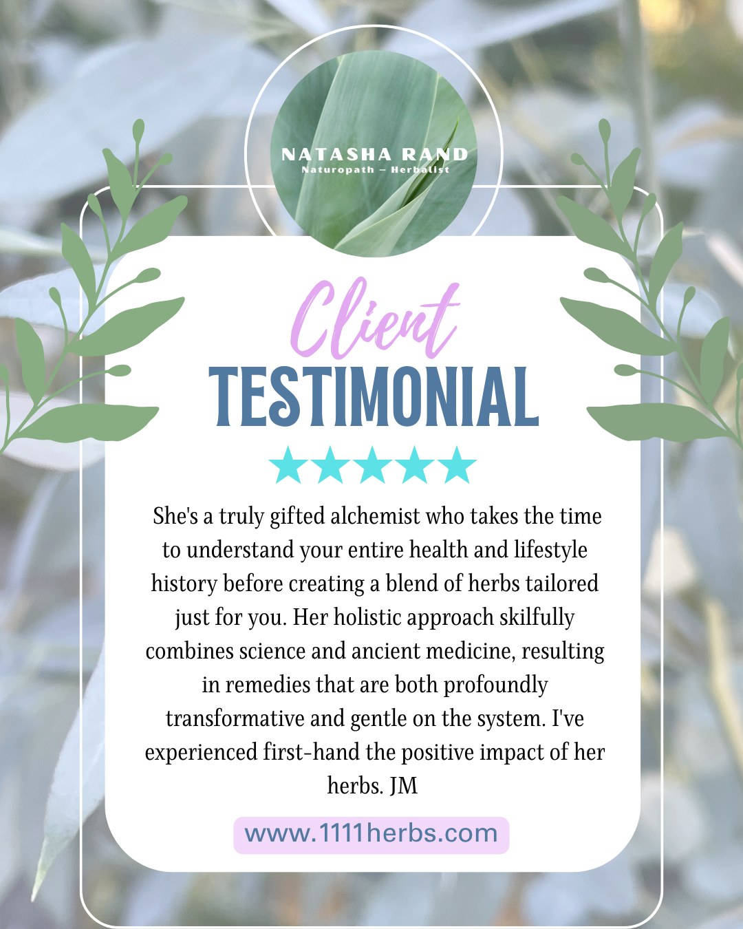 Always grateful for the kind words from my clients.