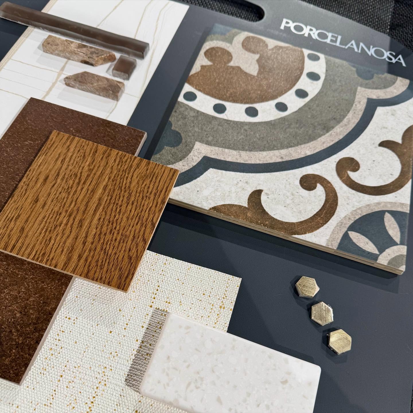 A little sample goes a long way
When it comes to designing a room, one of the most important things we can do as designers, is show you samples. Designing for your home is more than just a visual experience, it’s about considering other senses like touch and sound to ensure you get the finishes that best suit you and your space. I am a really tactile kinda gal, I have to touch every finish ( is it just me? 🧐😁) because what looks perfect online can feel all wrong in real life. What if you choose the perfect LOOKING fabric but it feels rough to the touch? What if you choose a tile but it’s actually glossy and will reflect too much light. By using samples, we as designers, can help you experience our visions through real products and physical touch to create and refine the best scheme possible for you and your home. Need some help with a room in your home? or feeling overwhelmed with samples and where to start with pinning selections down, get in touch via the website and let’s create your dream interior. Kimber ✨