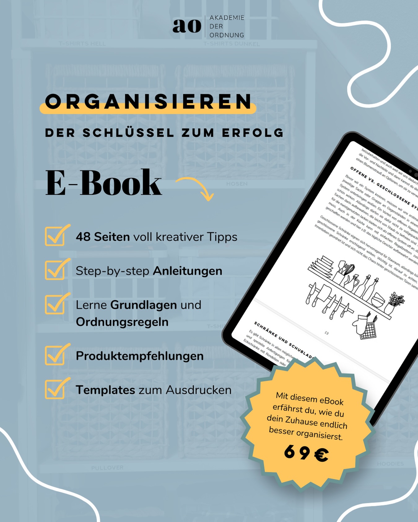 💡DEIN EINSTIEG IN DIE WELT DER ORGANISATION:
Vielleicht bist du dir noch nicht sicher, ob die Ausbildung zur Ordnungscoach:in das Richtige für dich ist,dann ist dieses eBook dein perfekter Einstieg.
Für nur 69 € kannst du reinschnuppern und direkt erleben, wie viel Leichtigkeit und Struktur schon kleine Veränderungen in deinem Zuhause schaffen können.
Hol dir jetzt dein eBook und starte deine persönliche Reise in Richtung Ordnung.
👉 https://www.akademiederordnung.de/organisieren
Und wer weiß, vielleicht ist das der erste Schritt, um Ordnung später zu deinem Beruf zu machen 😉
#ordnungscoach #homeorganizer #ordnungimalltag