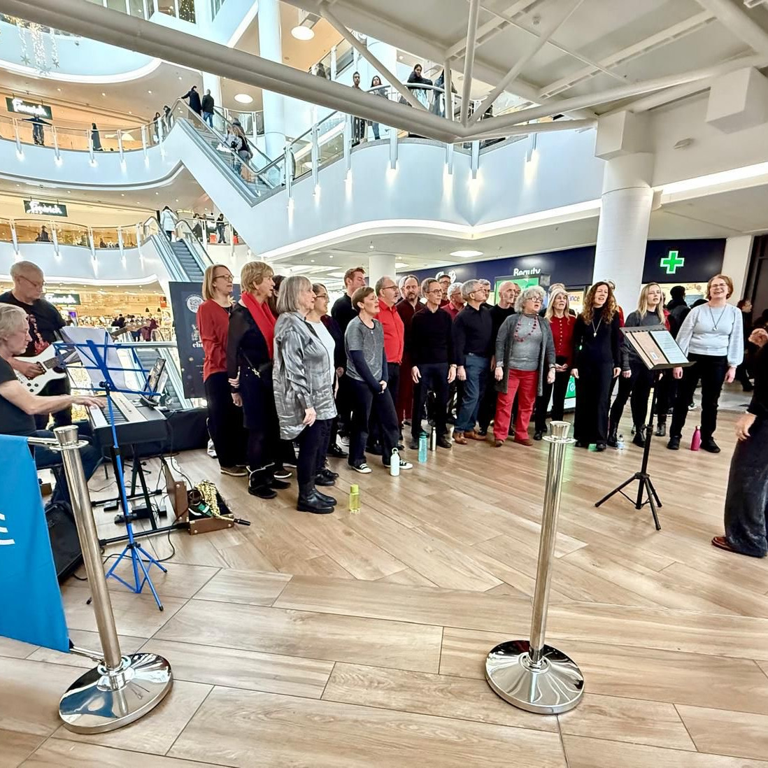 It was great fun performing at the Bentall centre yesterday!