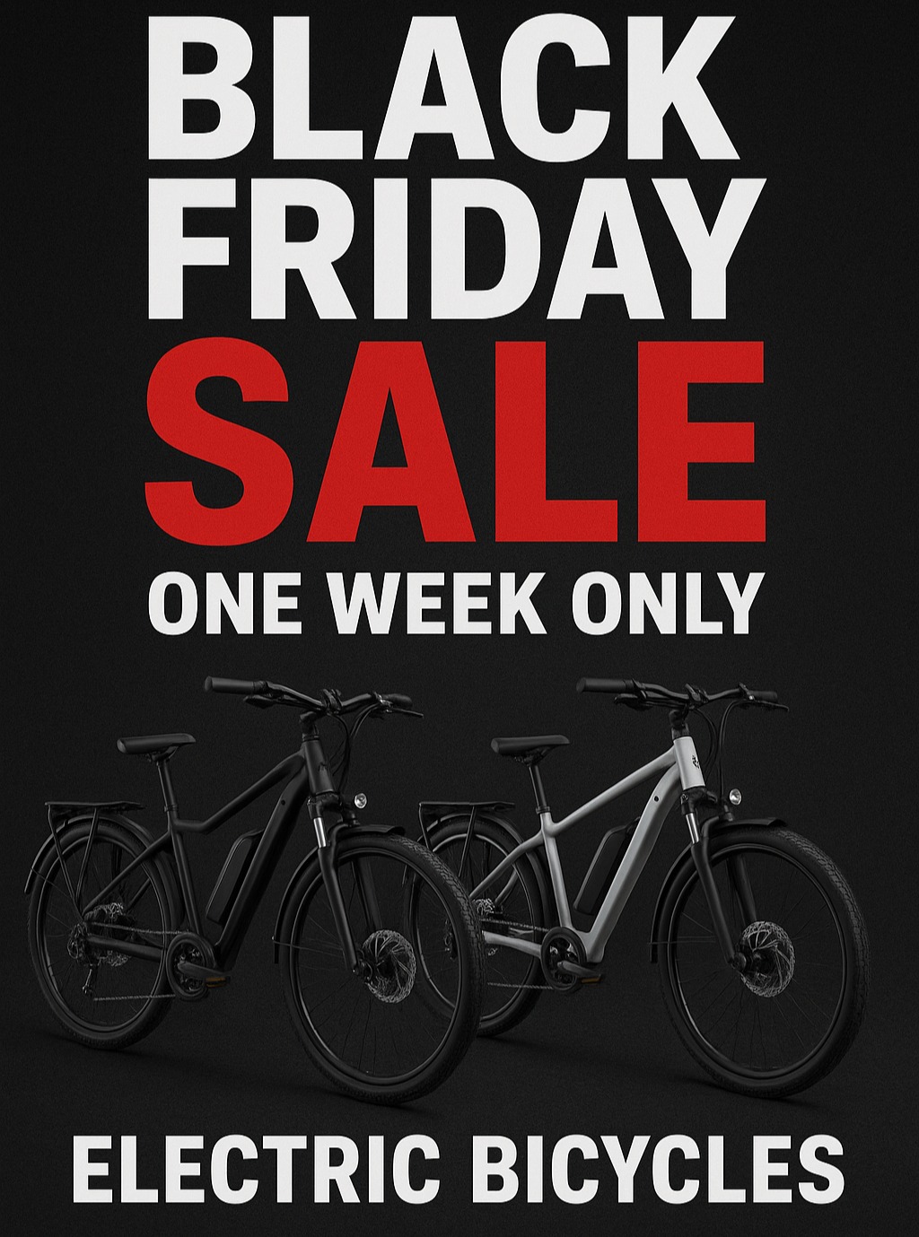 🔥 Black Friday All Week! 🔥
🚴♂️ E-Bikes & Trikes: $1,000+ OFF
🔩 Bike Racks: HALF PRICE
Biggest savings of the year — don’t miss out!
🛒 Shop now while deals last!
#kitchener #waterloo #cambridge #sale #discounts #ebike #eMTB #electricbicycle #exercise #fun #outdoors #sports #recreation #familyfun #Environment #environmentalfriendly #velec #Pedego #Azteca #bestdeals #blackfridaydeals #throttle #throttletherapy #pedal #PedalAssist #ontario #ontariocanada #canada #leisure #Christmas