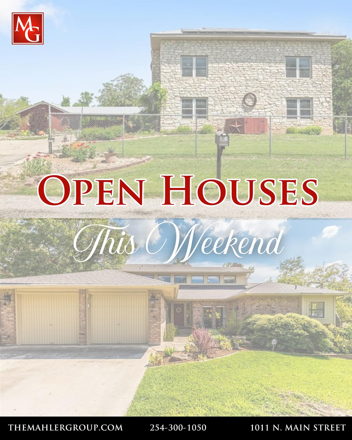 OPEN HOUSES THIS WEEKEND!
Come out and see these unique properties (both with recent price improvements) this SATURDAY! We look forward to seeing you!