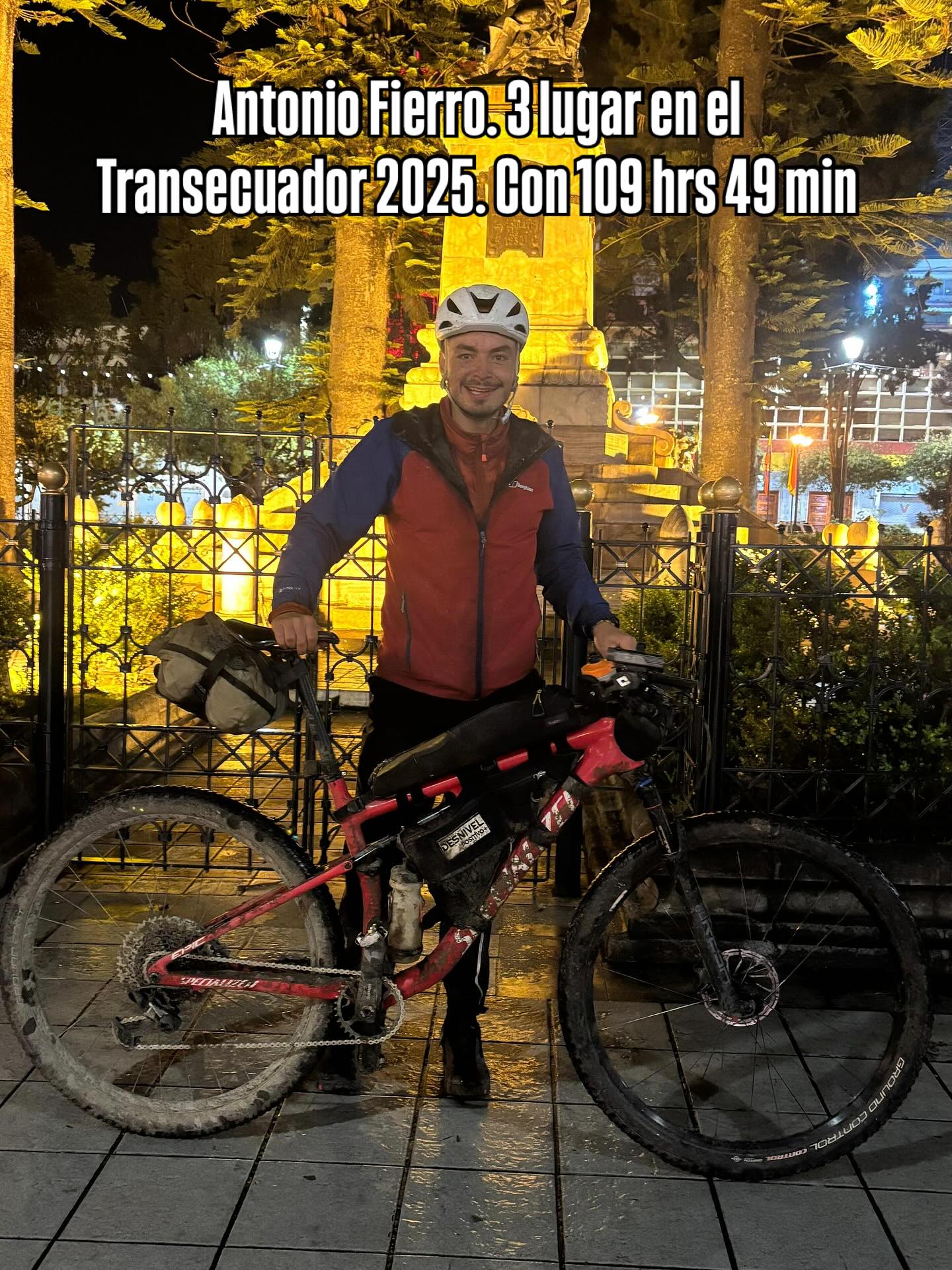 Tenemos Podio completo. 3er lugar para @antoniofierro con 109 horas de puro pedal. Felicitaciones