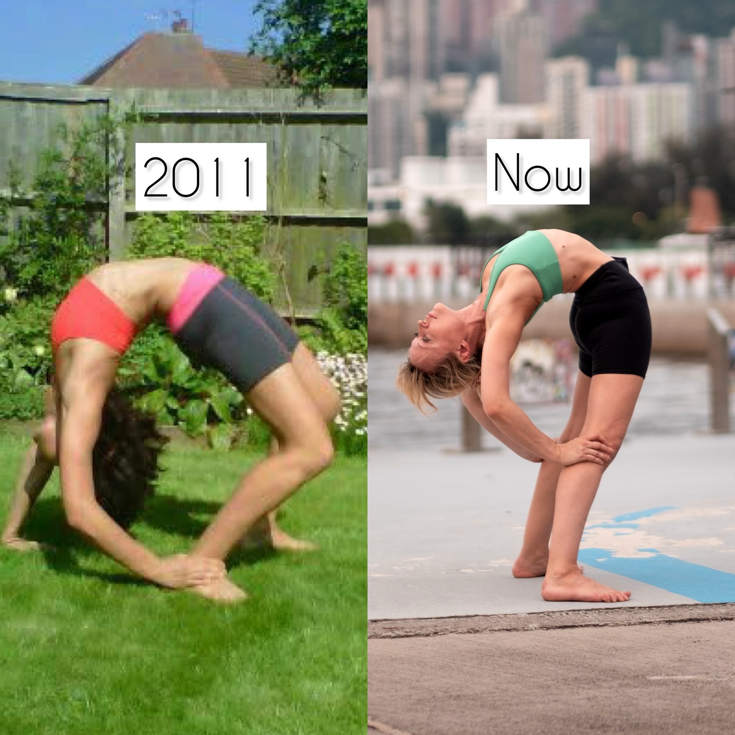 It’s not just my photos that have improved over the last 10 years—my practice has too. I never did gymnastics or sports growing up; yoga was the first movement I ever explored. I had some natural flexibility, but relying on that alone actually led to injuries.
Everything changed when I stepped into other movement disciplines, like contortion, with guidance from amazing coaches. That’s when I learned to move with control, engage my muscles properly, and get stronger—safely and intentionally.
Now, that’s exactly what I focus on when I teach. I help people move safely within their own bodies, build strength, understand alignment, and create a plan that works for them, not just chase flexibility.
If you’re curious about my approach, my new members page is free to join—and there’s 20% off until Monday. You can also try my free splits workshop or DM me about Zoom privates so we can work on your goals together 💜
#flexibilityprogress #yogajourney #practicemakesprogress #flexibilitygoals #theartofflex-ability #flex-abilityjourney #backbendgoals #backbendpractice #backbendlove #flexibilityonline #contortiononline