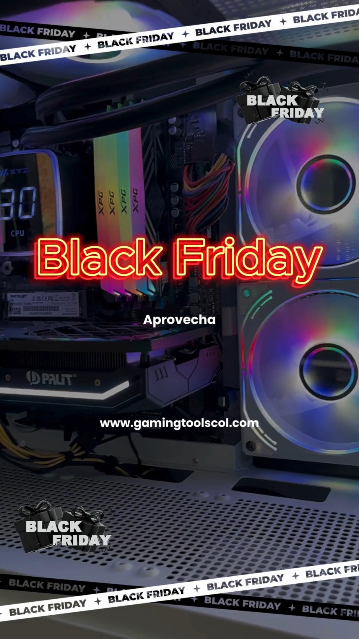 ⚡ ¡Black Friday llegó al modo gamer!
En Gaming Tools activamos descuentos épicos en equipos, periféricos y ensambles que rompen límites.
Arma tu setup como un pro, mejora tu rendimiento y conquista cada partida con la potencia que mereces.
🚨 Ofertas por tiempo limitado.
💥 Solo los más rápidos ganan.
#GamingTools #BlackFridayGaming #ModoProActivado #SetupGamer #OfertasGaming #TechDeals #BlackFriday2025 #GamersColombia #CyberWeek #GamingLife #PCGaming #GamingSetup #OfertasLimitadas #BlackFridaySale #GamingLovers #DescuentosGamer