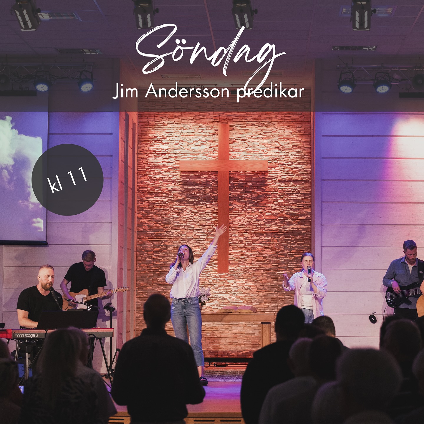 Imorgon kl 11 ✨
Jim Andersson predikar och vi lovsjunger Gud tillsammans 🙌
Söndagsskola för alla barn – varmt välkommen hela familjen! 🙂