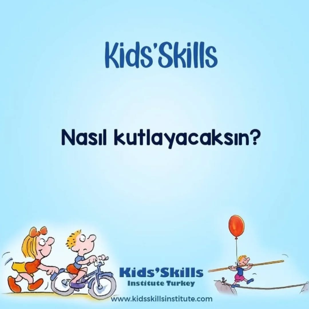 Nasıl kutlayacaksın? 🎉✨
Kids’Skills yaklaşımında her beceri yolculuğunun sonunda mutlaka bir kutlama vardır.
Bu kutlama, bir ödül ya da hediye değildir;
çocuğun kendi emeğini fark etmesi, başarısını sahiplenmesi ve gelişimini kutlamasıdır.
Kutlama, çocuğa şunu hissettirir:
✅ “Başardım.”
✅ “Emek verdim ve karşılığını aldım.”
✅ “Kendimi geliştirebiliyorum.”
✅ “Bir sonraki beceriyi öğrenmeye hazırım.”
Peki çocuk başarısını nasıl kutlayabilir?
💙 Sevdiği bir şarkıyla mini bir dans
💙 Destekçileriyle sarılma çemberi
💙 Birlikte kek yapmak
💙 Kendisi için çizdiği bir “başarı resmi”
💙 Aileyle küçük bir yürüyüş
💙 “Ben başardım!” rozeti ya da tişörtü
💙 Öğretmeniyle alkışlı bir kutlama
Kutlama, çocuk için başarının görünür olduğu, güven duygusunun büyüdüğü özel bir andır.
Kids’Skills’in sihri de buradadır:
Çocuk sadece bir beceriyi öğrenmez, aynı zamanda kendi gelişimini kutlamayı da öğrenir. 🌟