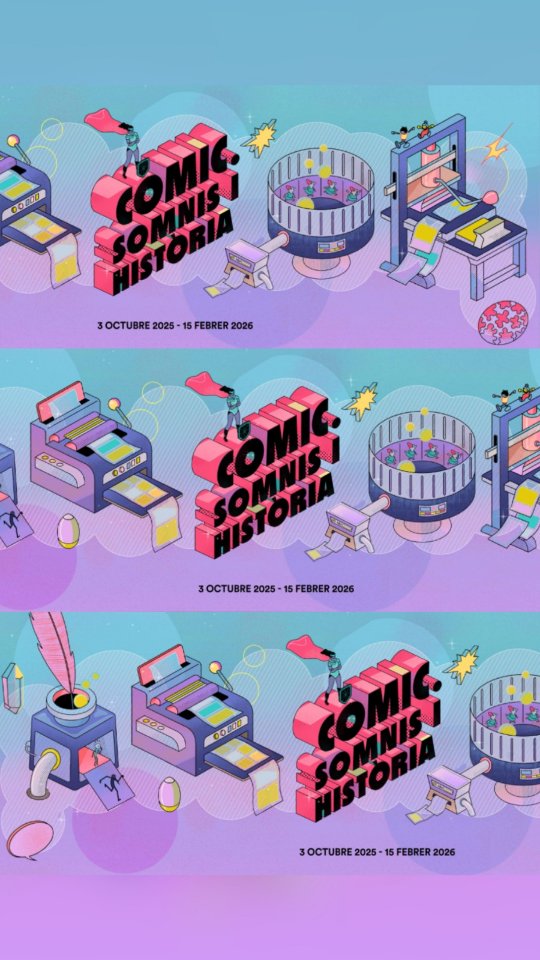 🇫🇷 Dernière étape de l’exposition Cómic. Sueños e Historia!
Notre exposition co-créée avec La Fundación ”la Caixa” termine son parcours au CaixaForum de Gérone, offrant une dernière fois aux visiteurs une plongée fascinante dans l’histoire de la bande dessinée à travers ses œuvres, ses héros et ses créateurs emblématiques !
Ne manquez pas l’occasion de la découvrir !
---
🇬🇧 Final stop for the exhibition Comic. Dreams and History!
Our exhibition co-created with la Fundación ”la Caixa” concludes its journey at the CaixaForum Girona, offering visitors one last opportunity to dive into the fascinating history of comics through its artworks, heroes and legendary creators!
Don’t miss the opportunity to experience it!
---
🇪🇸 ¡Última etapa de la exposición Cómic. Sueños e Historia!
Nuestra exposición co-creada con la Fundación ”la Caixa” termina su recorrido en el CaixaForum Girona, ofreciendo por última vez a los visitantes una fascinante inmersión en la historia del cómic a través de sus obras, héroes y creadores más emblemáticos.
¡No pierdas la oportunidad de descubrirla!
---
📍 CaixaForum Girona
📅 03/10/2025 - 15/02/2026
Photos: © Fundació “la Caixa”. Cómic. Sueños e Historia
@caixaforum
#CaixaForumCómic
#artoftheday #exhibition #comicartwork #comicartexhibition #museum #art #originalart #bd #bandedessinée #artmuseum #comics #comicart #comicstuff #comiclovers #masterpiece #culture #girona #españa #caixaforum #cómic #arte #cultura #museo #exposición