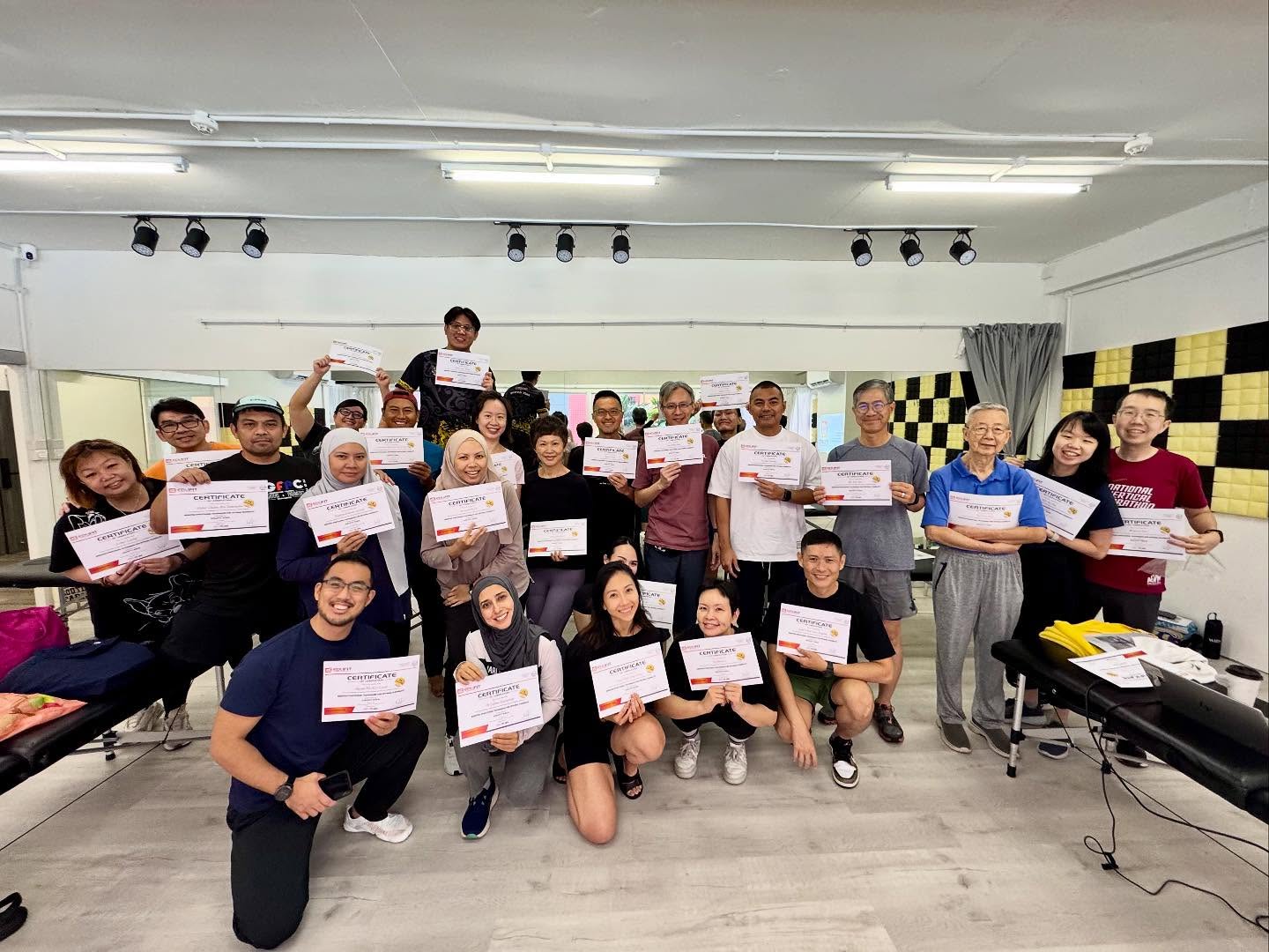 💥 THANK YOU, ASSISTED STRETCH NOV 2025 INTAKE! 💥
What a weekend! 🧘♂️💪
2 days of intense training, deep stretches, and non-stop laughter — you guys absolutely crushed it! 🙌
Loved the energy, teamwork, and positive vibes all around. It was amazing watching everyone grow, learn, and master new skills that’ll help elevate your clients’ and loved one’s recovery and performance. 🔥
Keep using your new-found skillset to make an impact — and remember to stretch beyond your limits! 😉
See you all again soon, and congrats once more to this awesome batch, ALL 24 OF YOU! 🎉☺️🙏💪
#EdufitAsia #AssistedStretch #ManualTherapy #SportsRecovery #StretchTherapy #FitnessEducation #SGTrainers #SingaporeWellness #SportsPerformance #SGFitness #StretchBeyondLimits