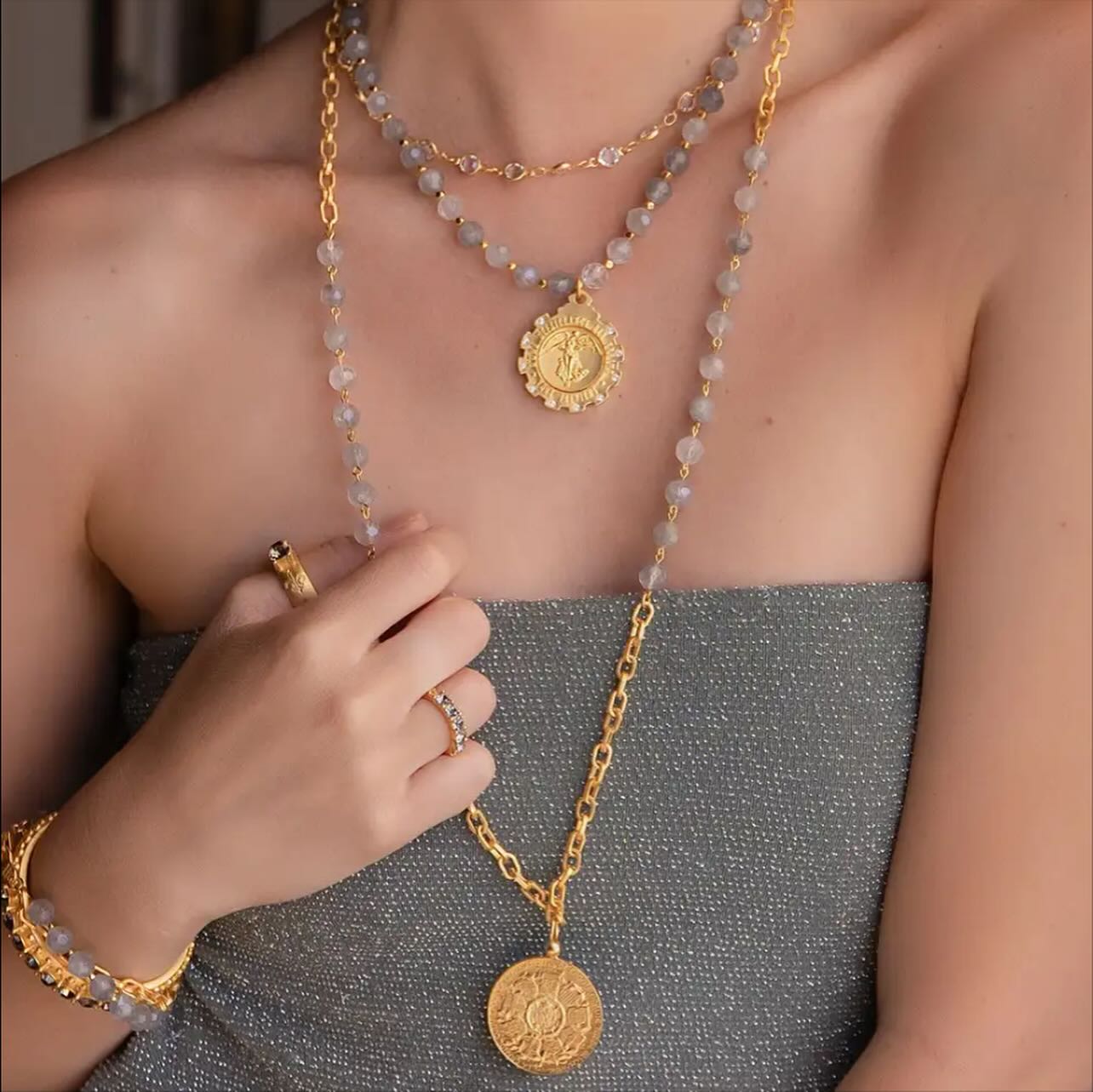 Shop our newest line, @frenchkandejewelry in stock at The Foyer now! #jewelry #gifts