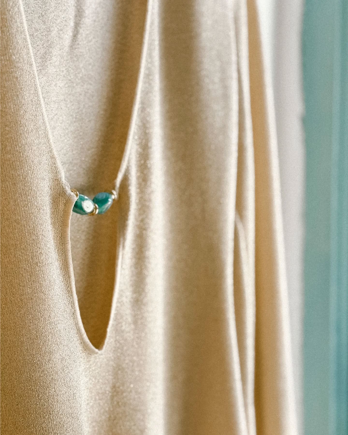 The sea reflected in every detail, green-blue beads catching the light.
The Carmen Dress, crafted for travel and slow days by the sea.
SUMMER DROP LANDING FEB'26
sustainable resortwear slow luxury handcrafted dress resort 2025 collection golden lurex knit ocean-inspired fashion sustainable fashion brand ethical resortwear luxury coastal clothing Luz de Mar