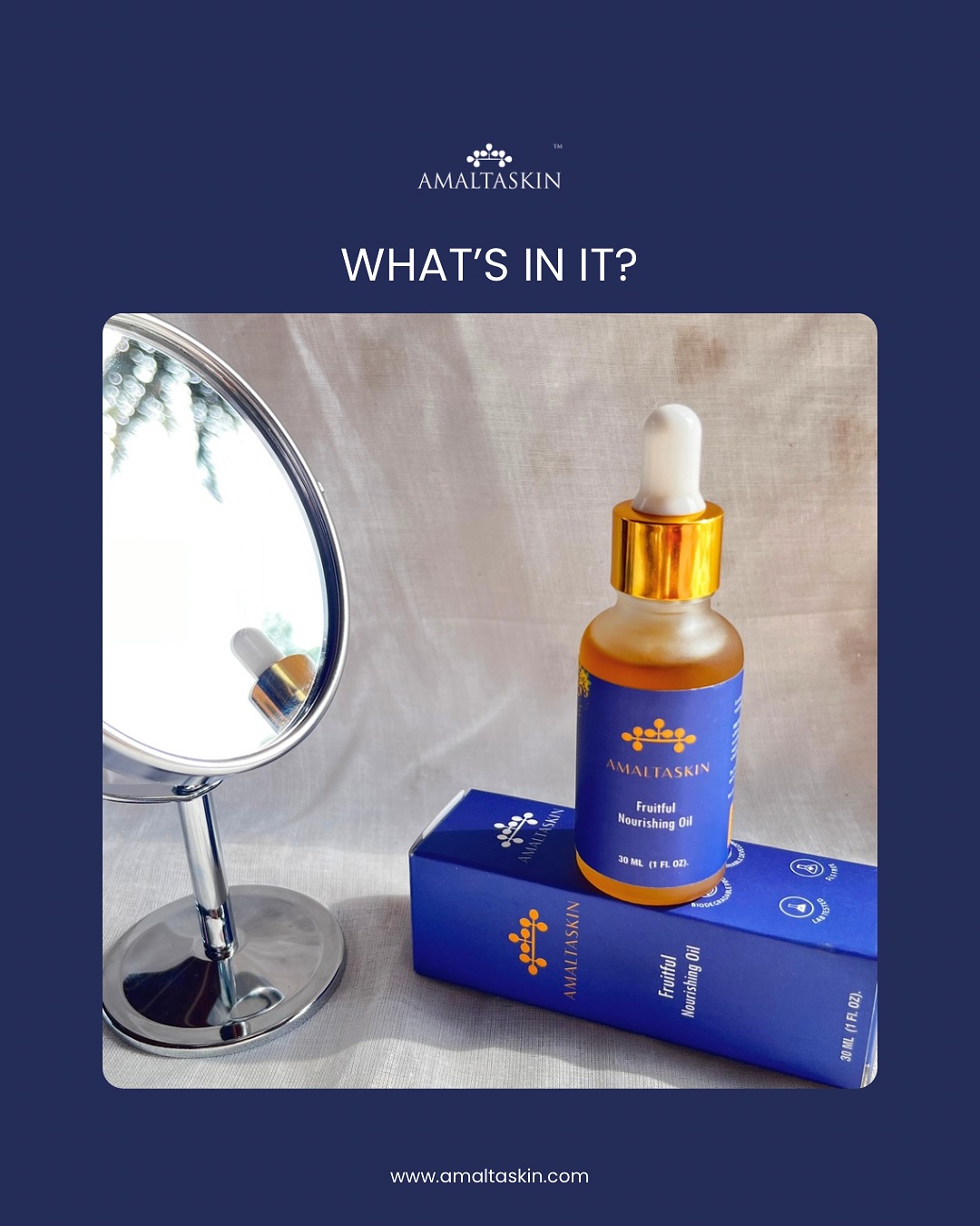 Meet your skin’s nightly ritual: a few drops of this luxurious fruit-seed oil blend that melts into your skin and helps restore glow, firmness & calm. 🥰✨
Formulated with ten fruit-derived oils (like grape seed, pumpkin seed, pomegranate seed) to deeply nourish, protect and illuminate.
Use it after cleansing and before bed - let it work overnight while you dream of radiance.
Place your order: 🔗 in bio.
#amaltaskin #amaltas #skincare #skincarelovers #skincarebrand #indianskin #indianskincare #indianskincarebrand #faceoil #facialoils