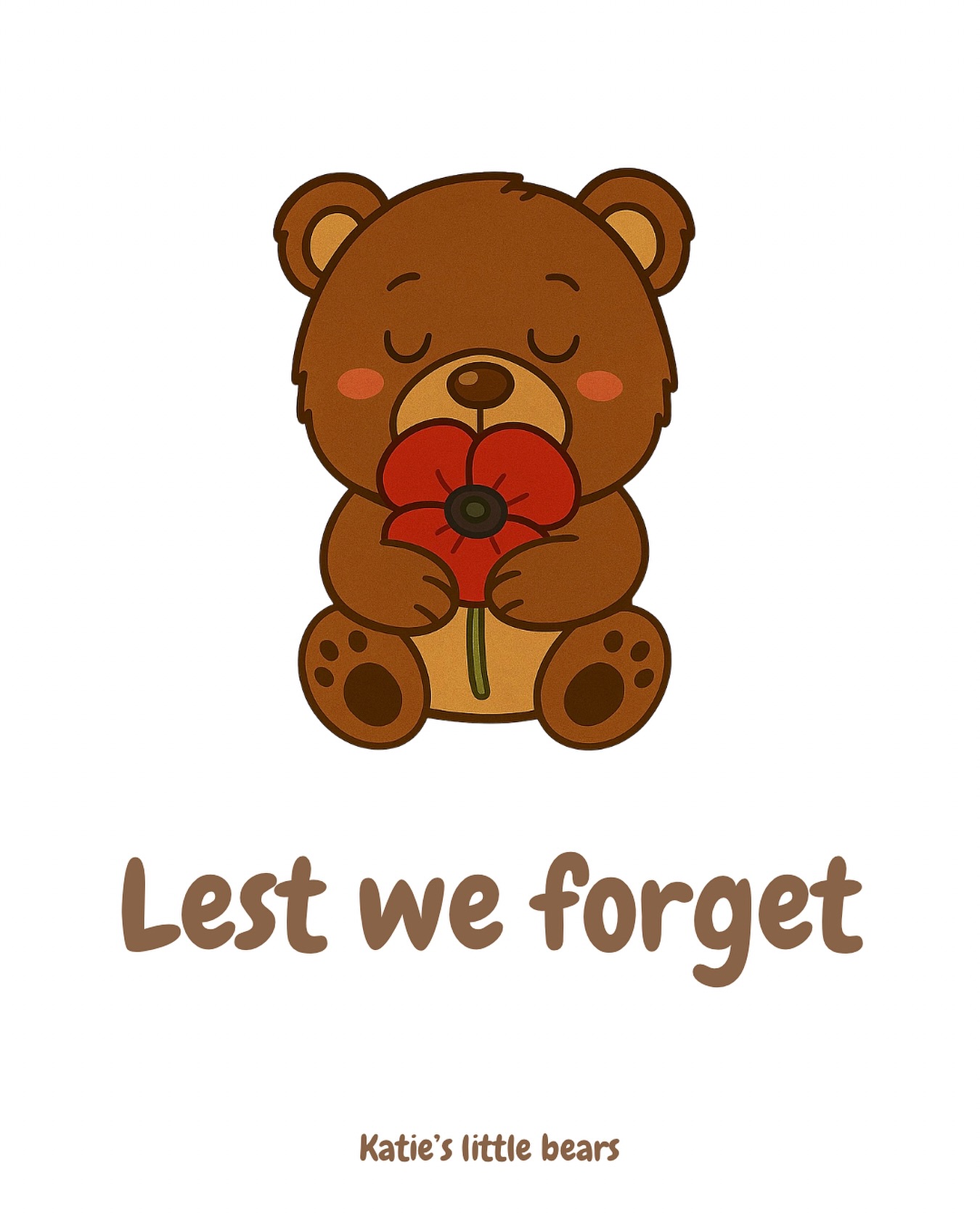 A quiet moment to pause and remember 🕊️
Lest we forget.
#RemembranceSunday #LestWeForget #KatiesLittleBears #GentleParenting