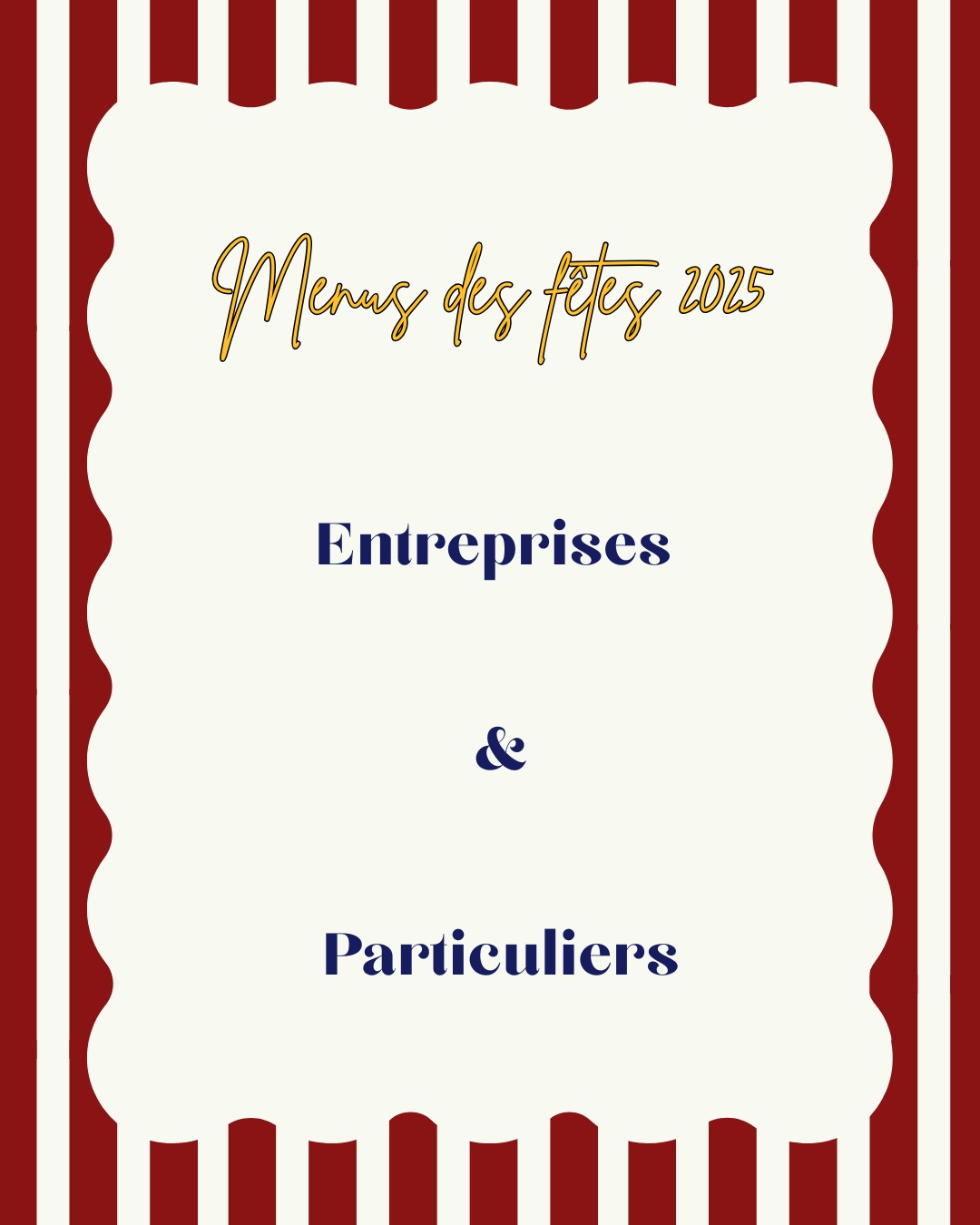 À vos réservations !
PARTICULIERS & ENTREPRISES
En retrait ou en livraison
#traiteur #traiteurtroyes #traiteuraube #traiteuryonne #repasdenoel #repasdesfetes #repasnouvelan #plateaurepasentreprises #troyes #troyesmaville