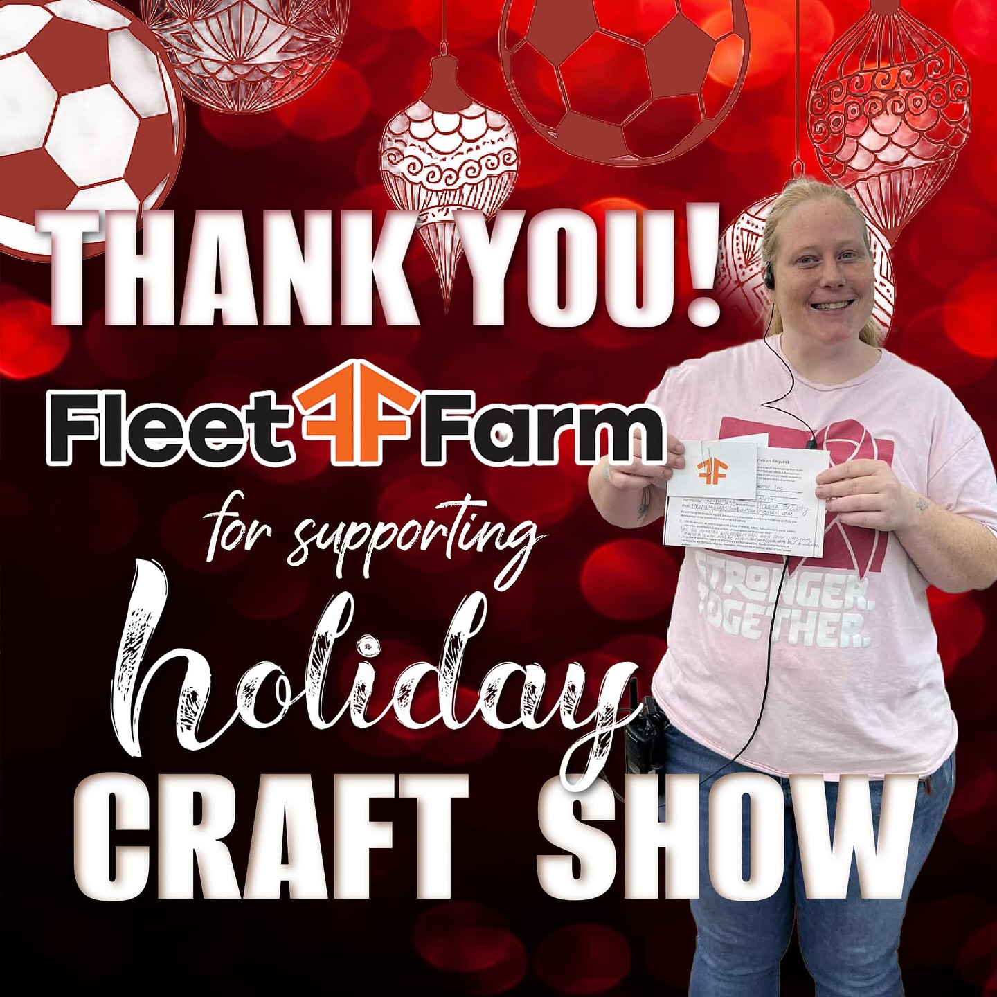 A huge THANK YOU to Fleet Farm Menomonie for supporting our upcoming **Holiday Craft & Vendor Show!**
Thanks to your generosity, we have all the supplies we need to mark booth spaces and get the Fieldhouse ready for this incredible community event. Your continued support makes such a difference — we absolutely could not do this without you!
You’re an **awesome team player**, and we’re so grateful to have you as part of our Mustang family.
#MHSSoccer #MustangPride #HolidayCraftShow #CommunitySupport #FleetFarm #ThankYou